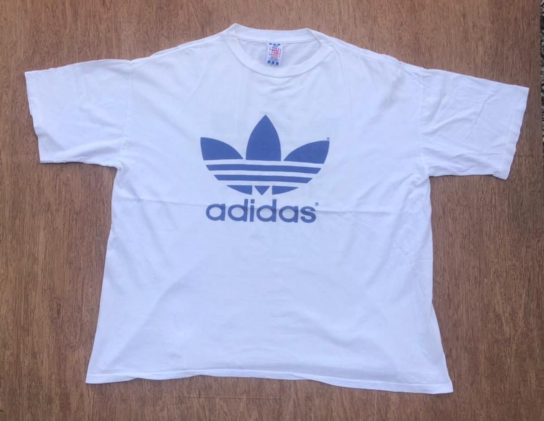 image of Vintage Tee D - 13 Adidas Usa 80's in White, Men's (Size XL)