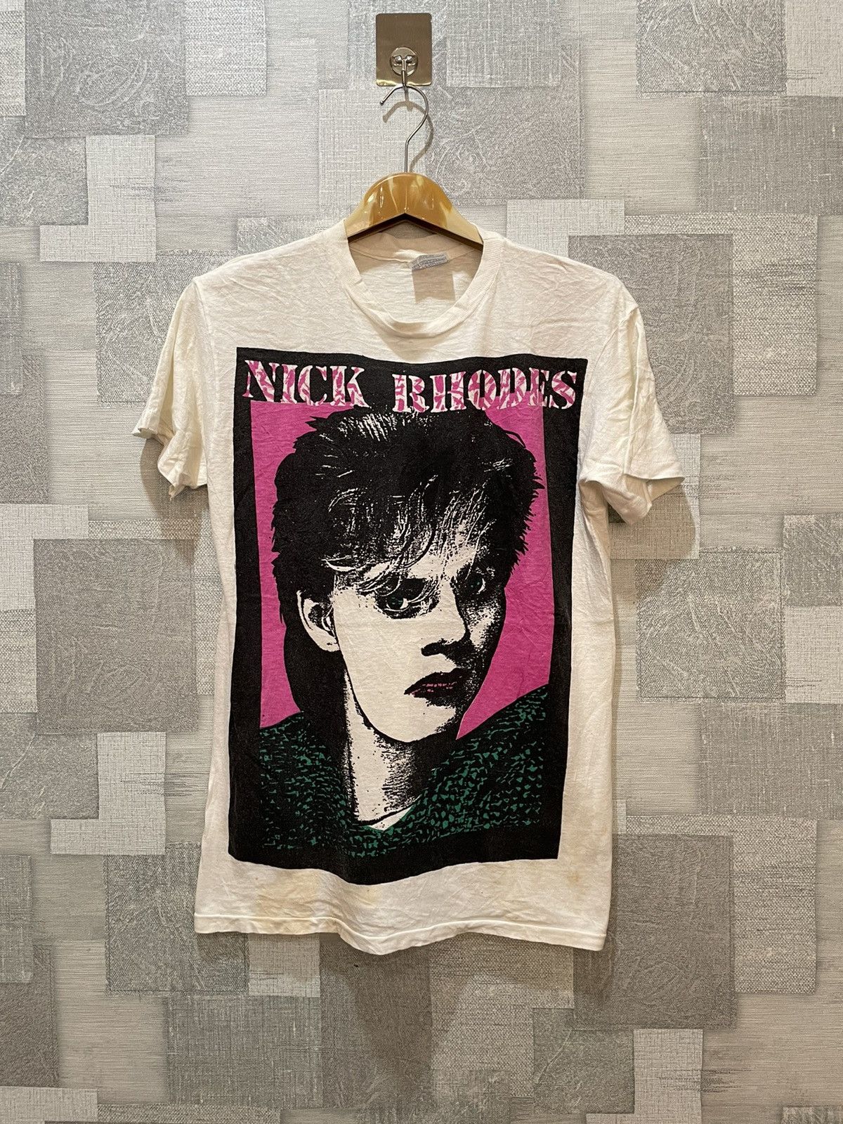Band Tees × Vintage vintage tee NICK RHODES H2 Size US M / EU 48-50 / 2 - 1 Thumbnail