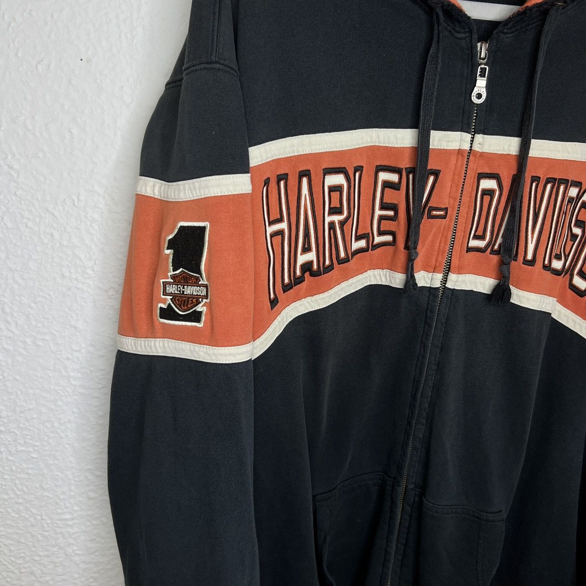 Harley Davidson × Vintage Harley Davidson Racing American Legend Zip Up Hoodie Black Size US XXL / EU 58 / 5 - 5 Thumbnail