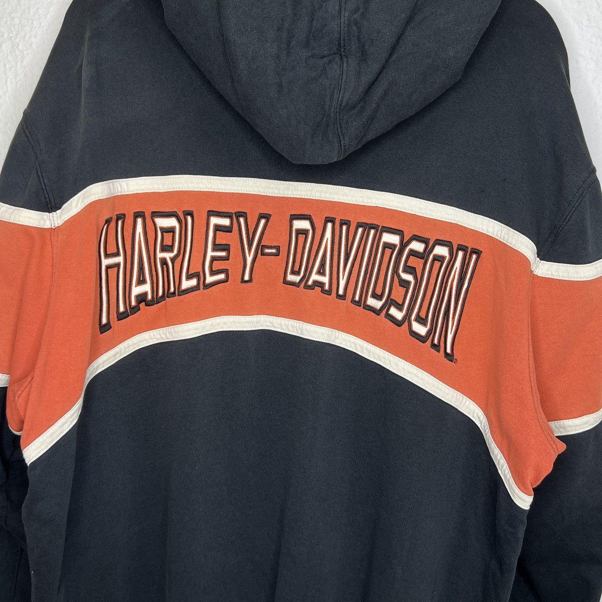 Harley Davidson × Vintage Harley Davidson Racing American Legend Zip Up Hoodie Black Size US XXL / EU 58 / 5 - 9 Thumbnail