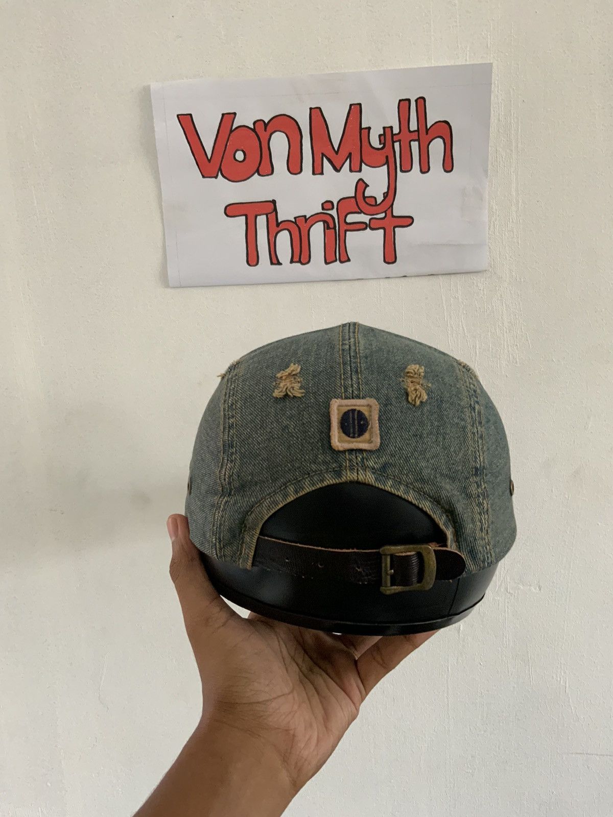 If Six Was Nine Rocky Rentals Distressed Denim 5 Panel Hat Size ONE SIZE - 3 Thumbnail