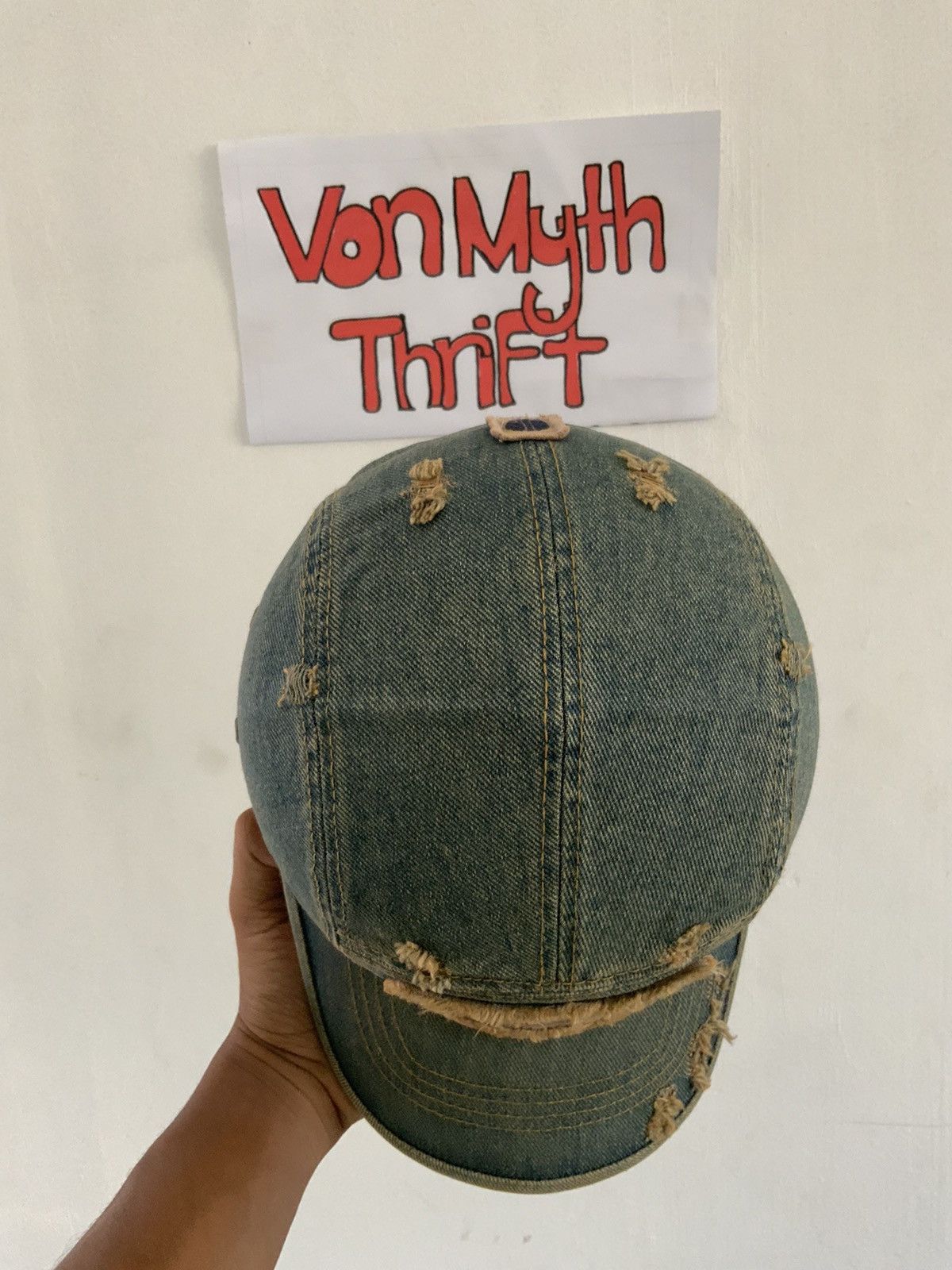 If Six Was Nine Rocky Rentals Distressed Denim 5 Panel Hat Size ONE SIZE - 6 Thumbnail