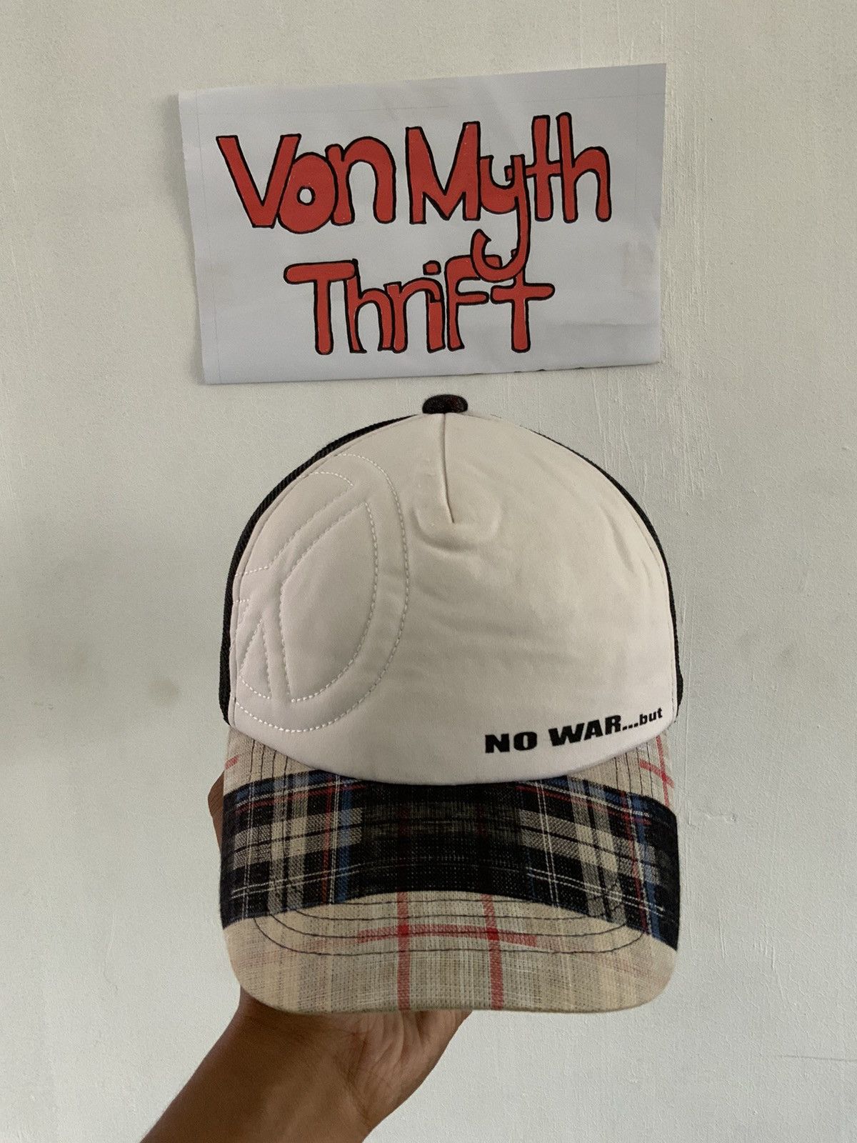 Unsound Rags Vintage No War…but Peace Trucker Hat Size ONE SIZE - 5 Thumbnail