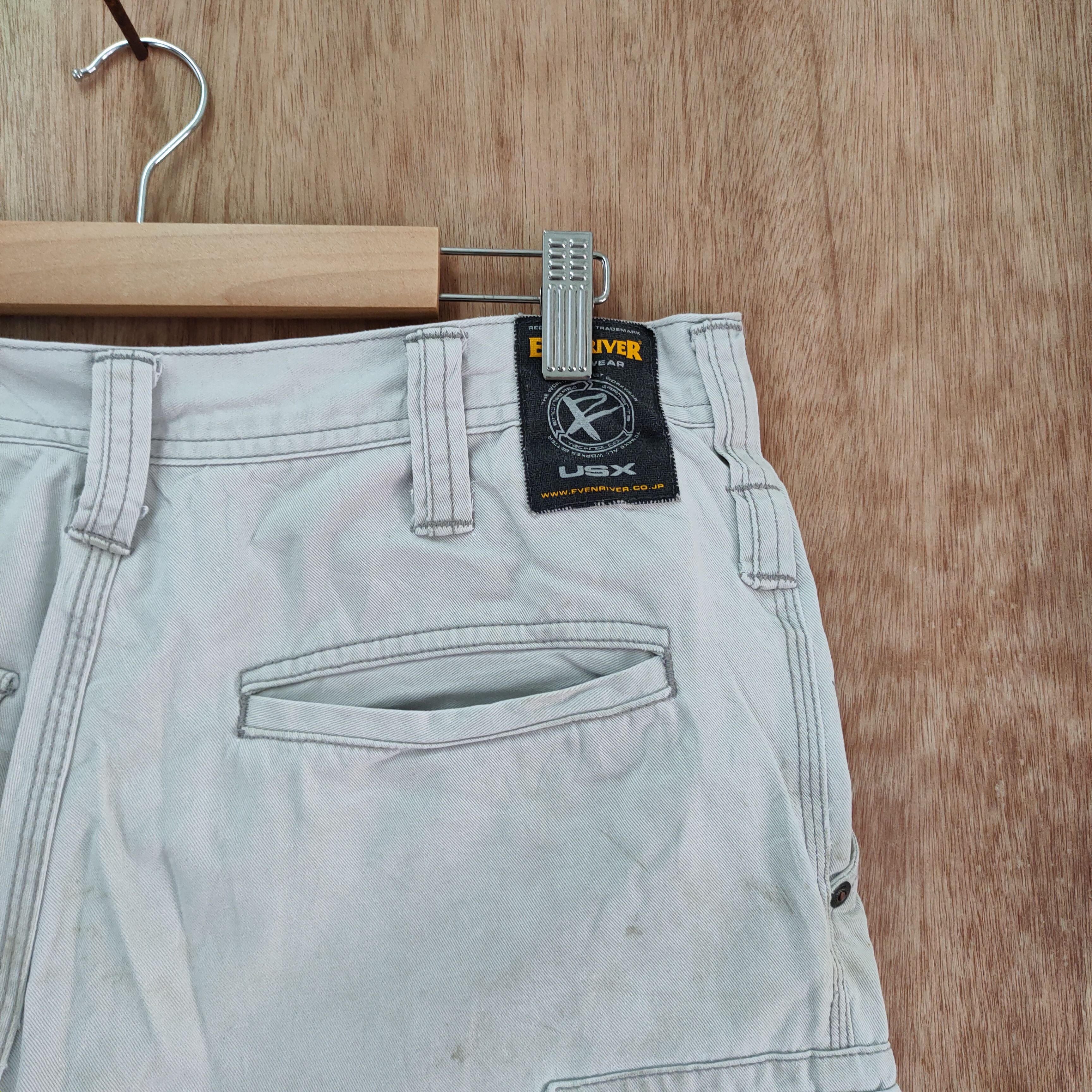 Japanese Brand × Vintage × White's Boots EVENRIVER FADED/ STAIN WHITE WORKWEAR CARGO PANTS Size US 32 / EU 48 - 11 Thumbnail