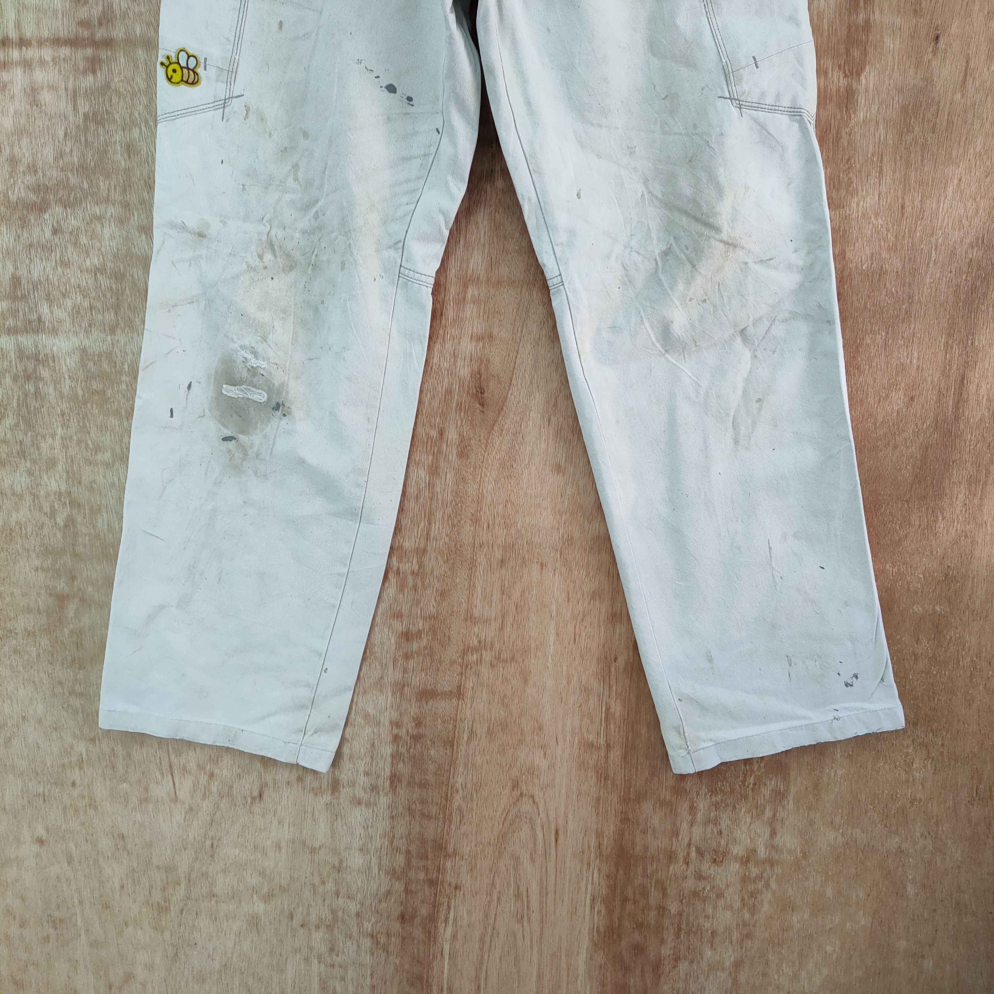 Japanese Brand × Vintage × White's Boots EVENRIVER FADED/ STAIN WHITE WORKWEAR CARGO PANTS Size US 32 / EU 48 - 3 Thumbnail