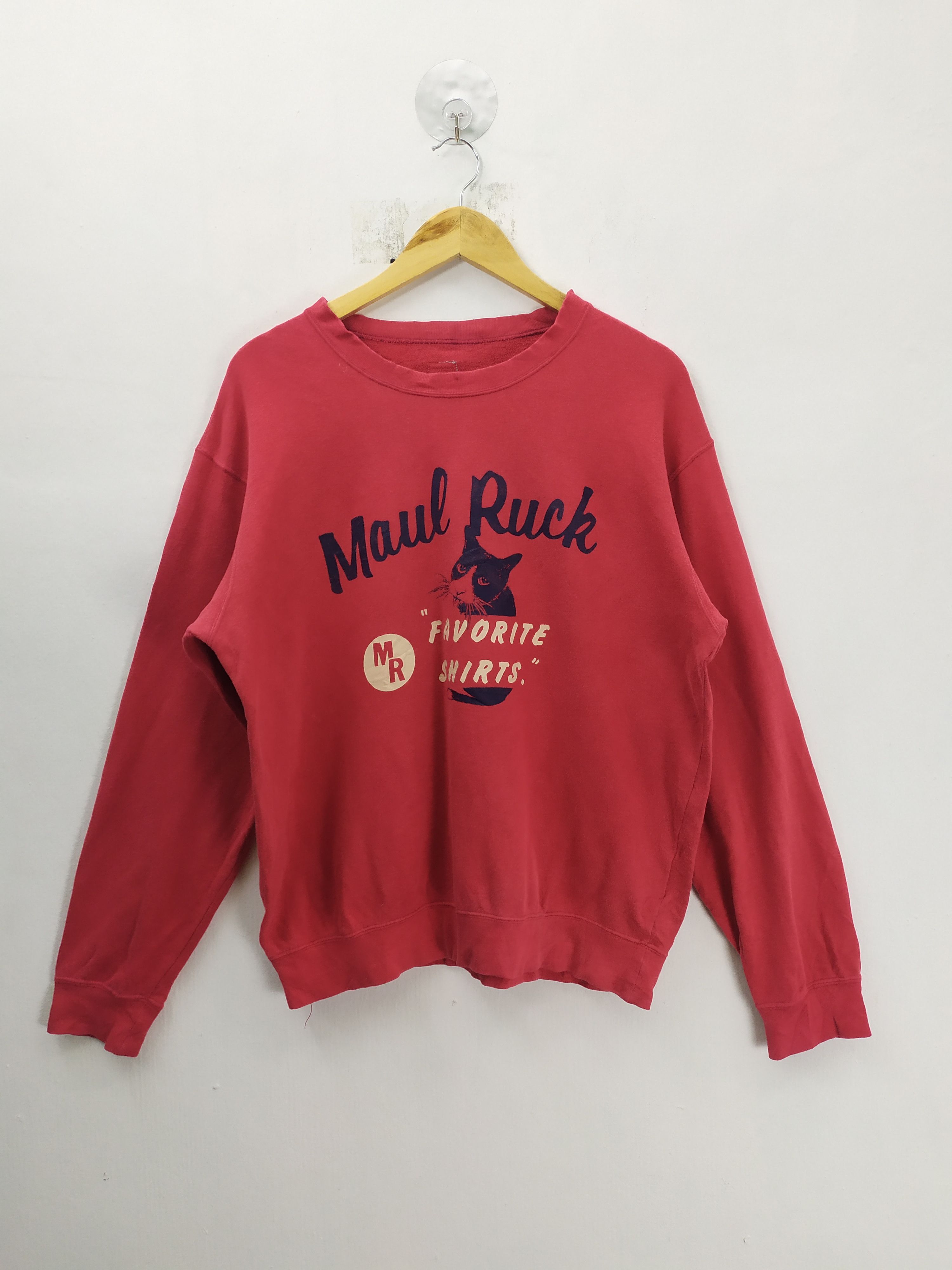 Designer × Japanese Brand × Vintage MAUL RUCK FAVORITE SHIRT SWEATSHIRT BIG LOGO Size US L / EU 52-54 / 3 - 1 Thumbnail
