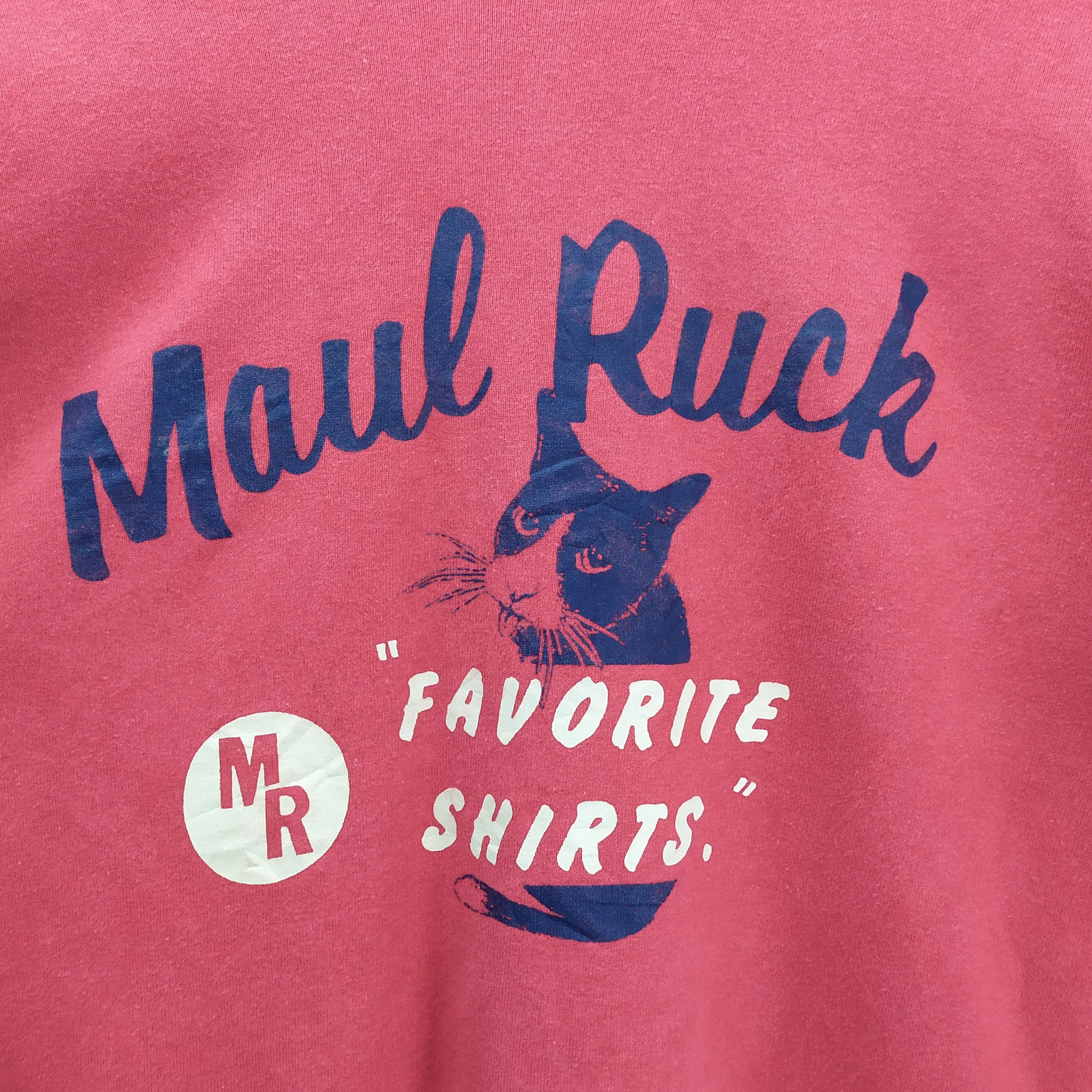 Designer × Japanese Brand × Vintage MAUL RUCK FAVORITE SHIRT SWEATSHIRT BIG LOGO Size US L / EU 52-54 / 3 - 4 Thumbnail