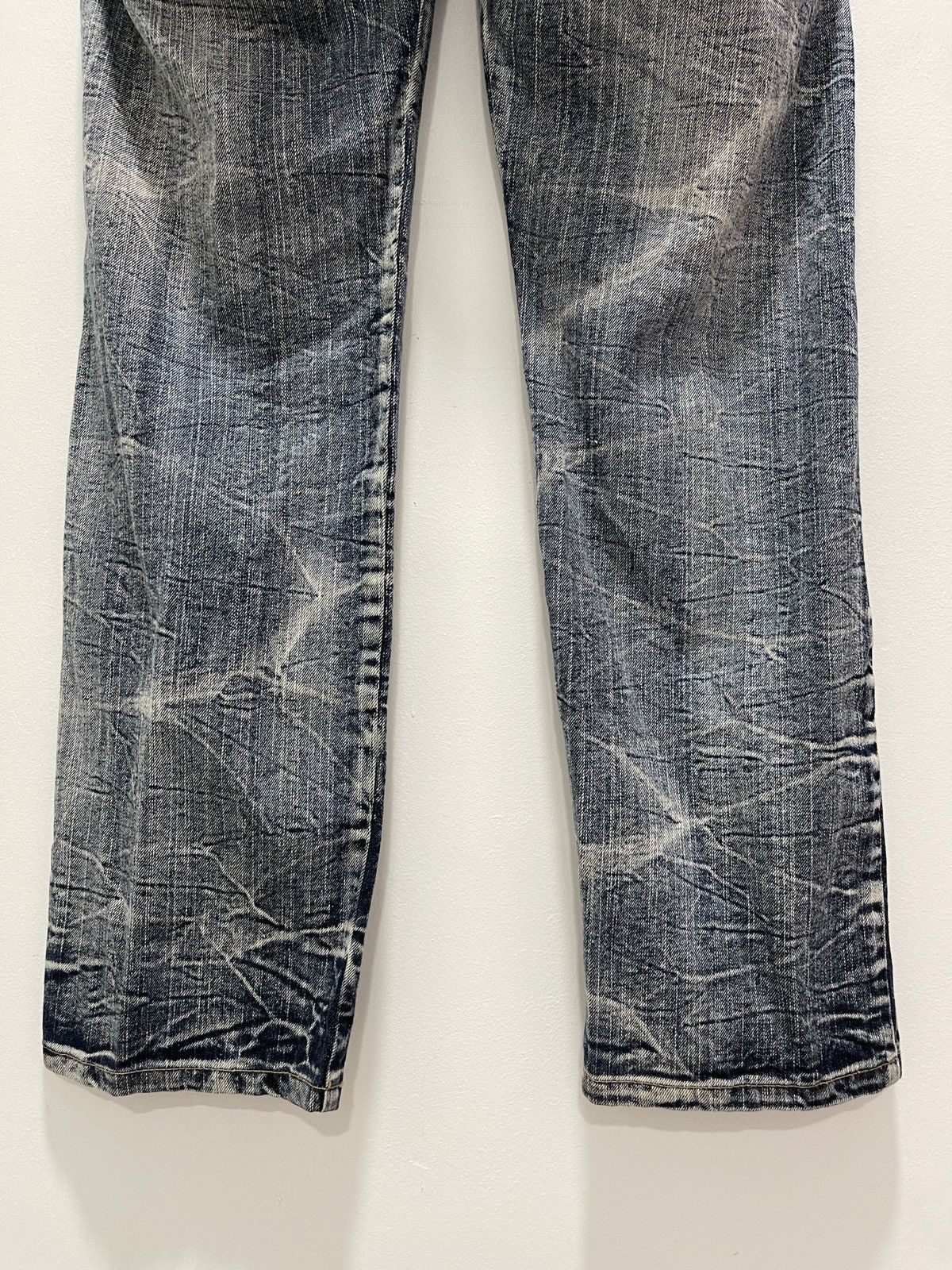Japanese Brand JAPANESE DOUBLE WAIST STYLE PATCHES DISTRESSED DENIM JEANS Size US 30 / EU 46 - 13 Thumbnail