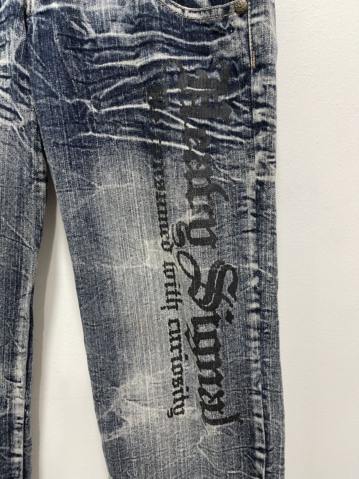 Japanese Brand JAPANESE DOUBLE WAIST STYLE PATCHES DISTRESSED DENIM JEANS Size US 30 / EU 46 - 7 Thumbnail