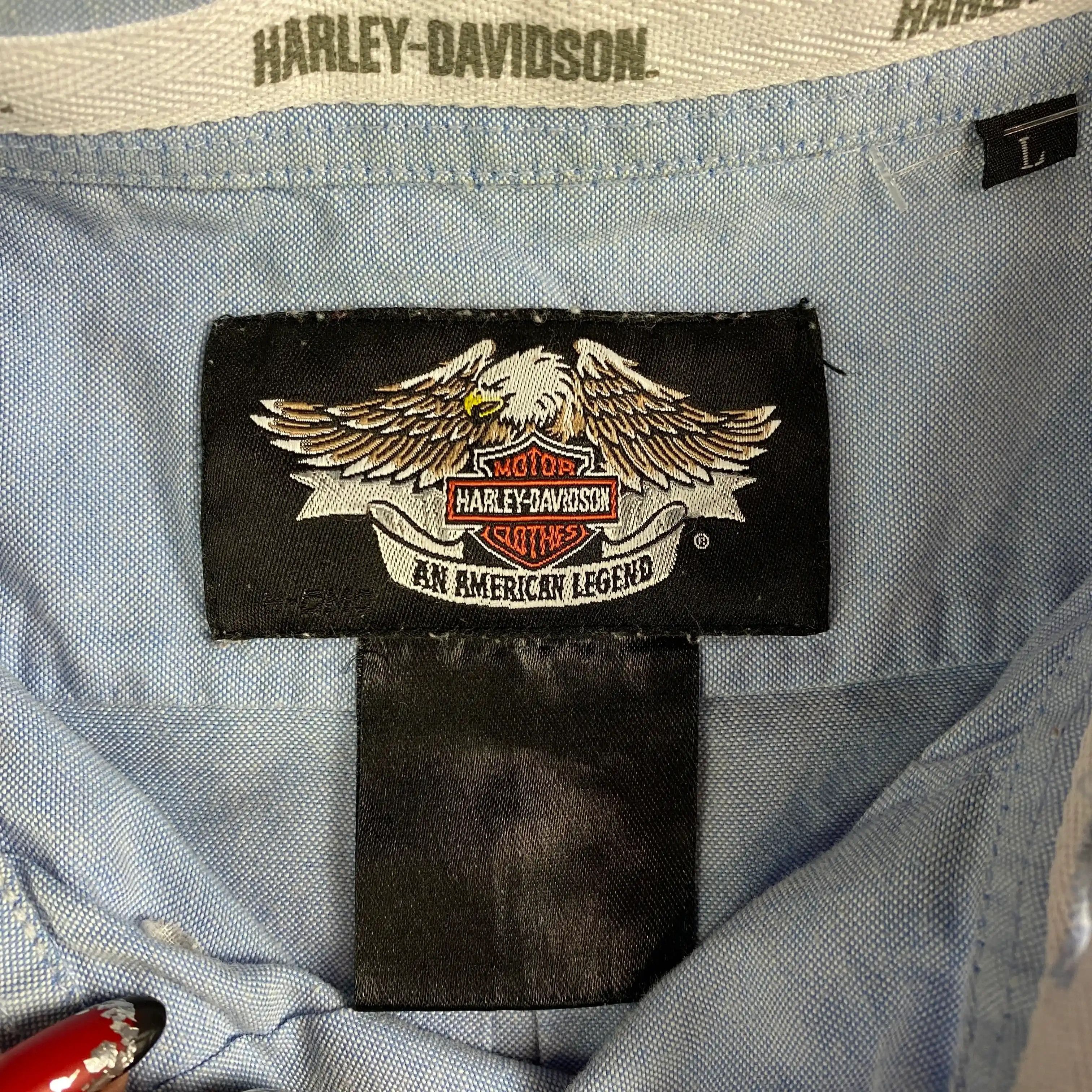 Band Tees × Harley Davidson × Vintage Mens Shirt Long Sleeve Harley Davidson Size L Vintage Size US L / EU 52-54 / 3 - 4 Thumbnail