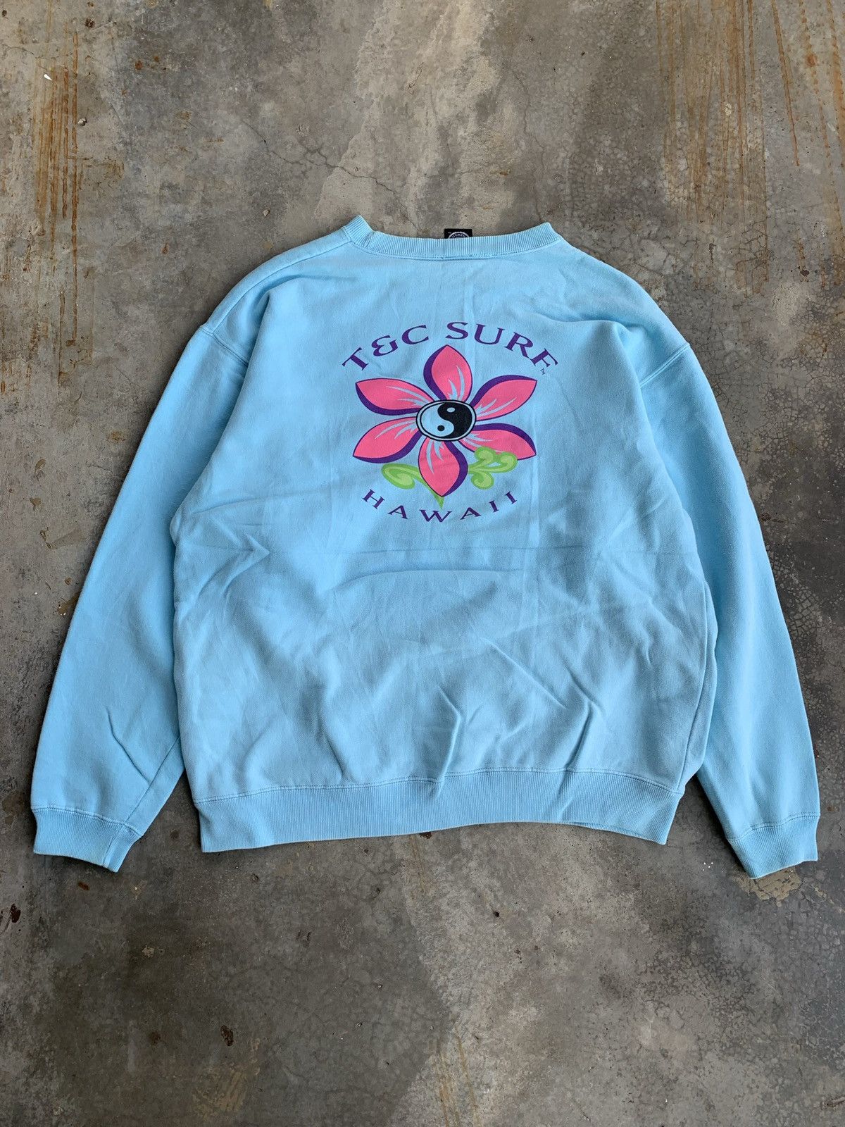 Vintage Vintage Surfbord T&C Surf Hawaii Surfboards Sweatshirt Size US L / EU 52-54 / 3 - 1 Thumbnail