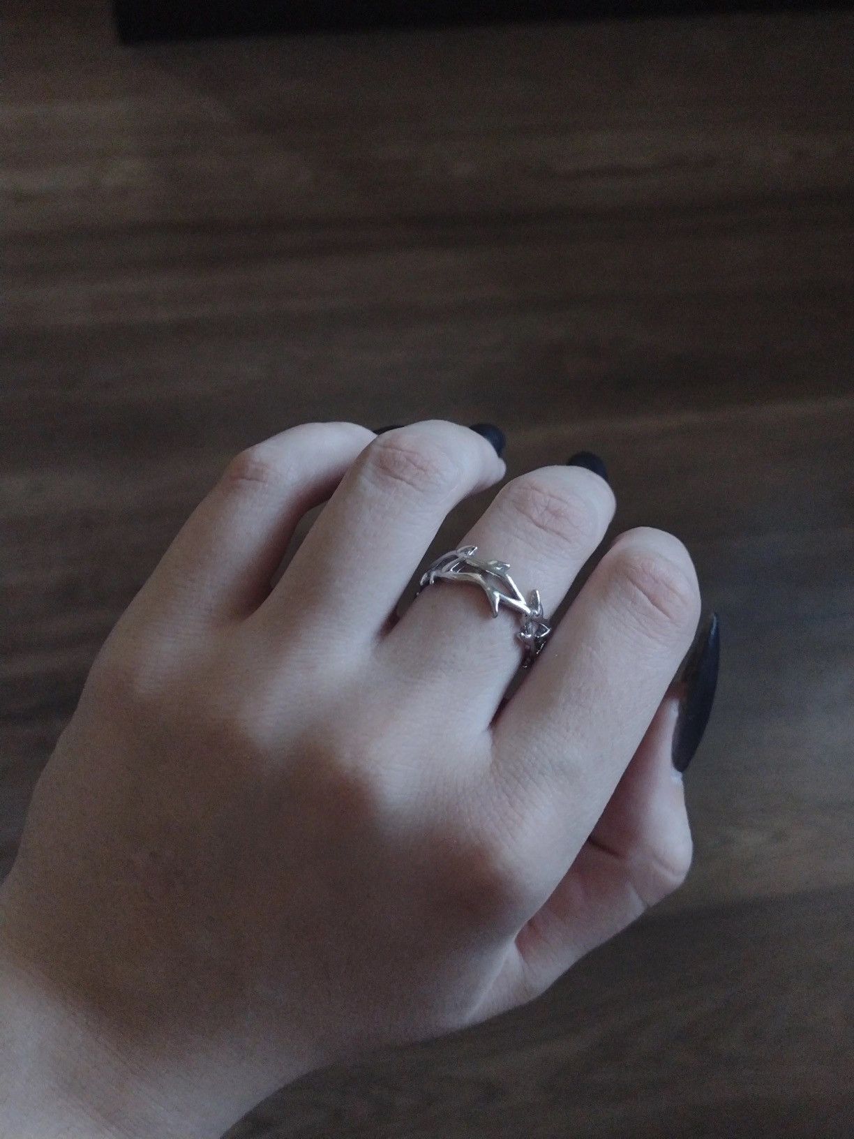 Jewelry Punk Irregular Thorns Couple Ring Size ONE SIZE - 2 Thumbnail