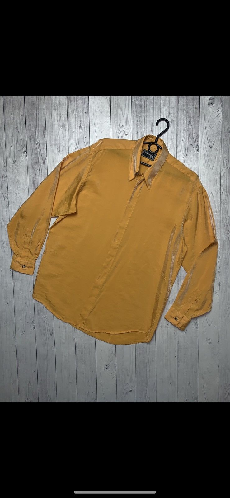 Versace × Vintage Vintage Versace shirt gold rare nylon size M Size US M / EU 48-50 / 2 - 1 Thumbnail