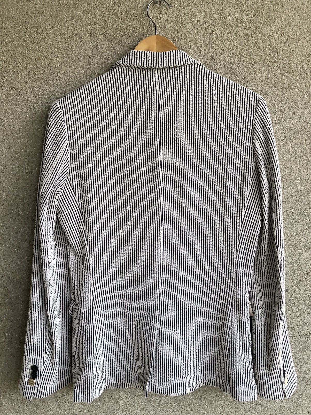 Issey Miyake × Tete Homme Hickory TETE HOMME ISSEY MIYAKE slim fit blazer Size US S / EU 44-46 / 1 - 2 Thumbnail