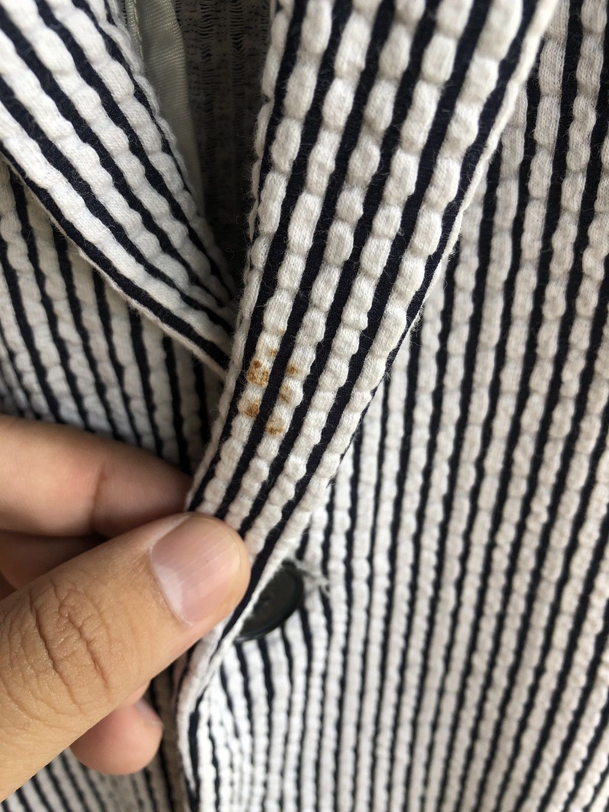 Issey Miyake × Tete Homme Hickory TETE HOMME ISSEY MIYAKE slim fit blazer Size US S / EU 44-46 / 1 - 5 Thumbnail