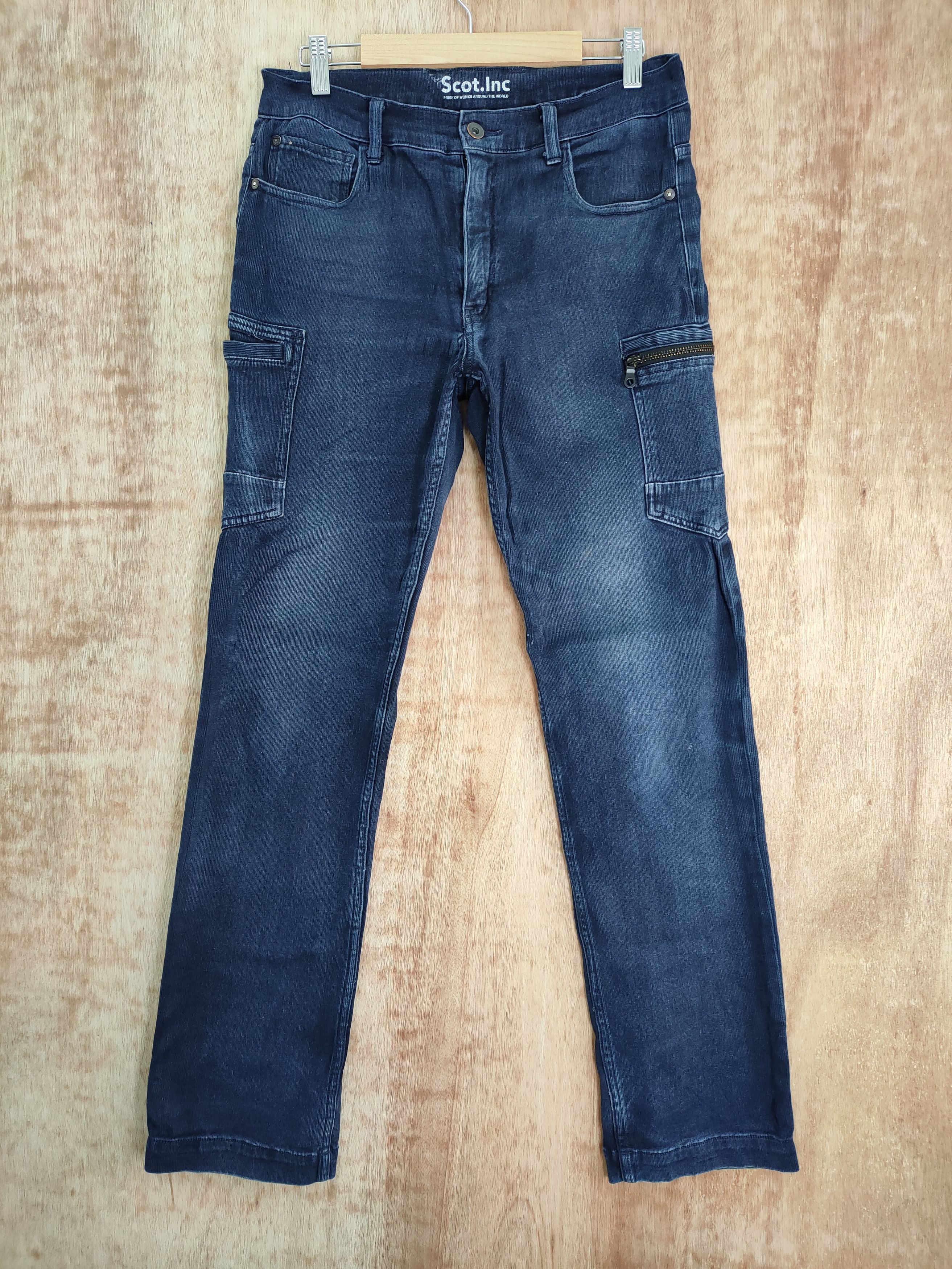 JAPAN SCOT STRETCH FADED CARGO PANTS