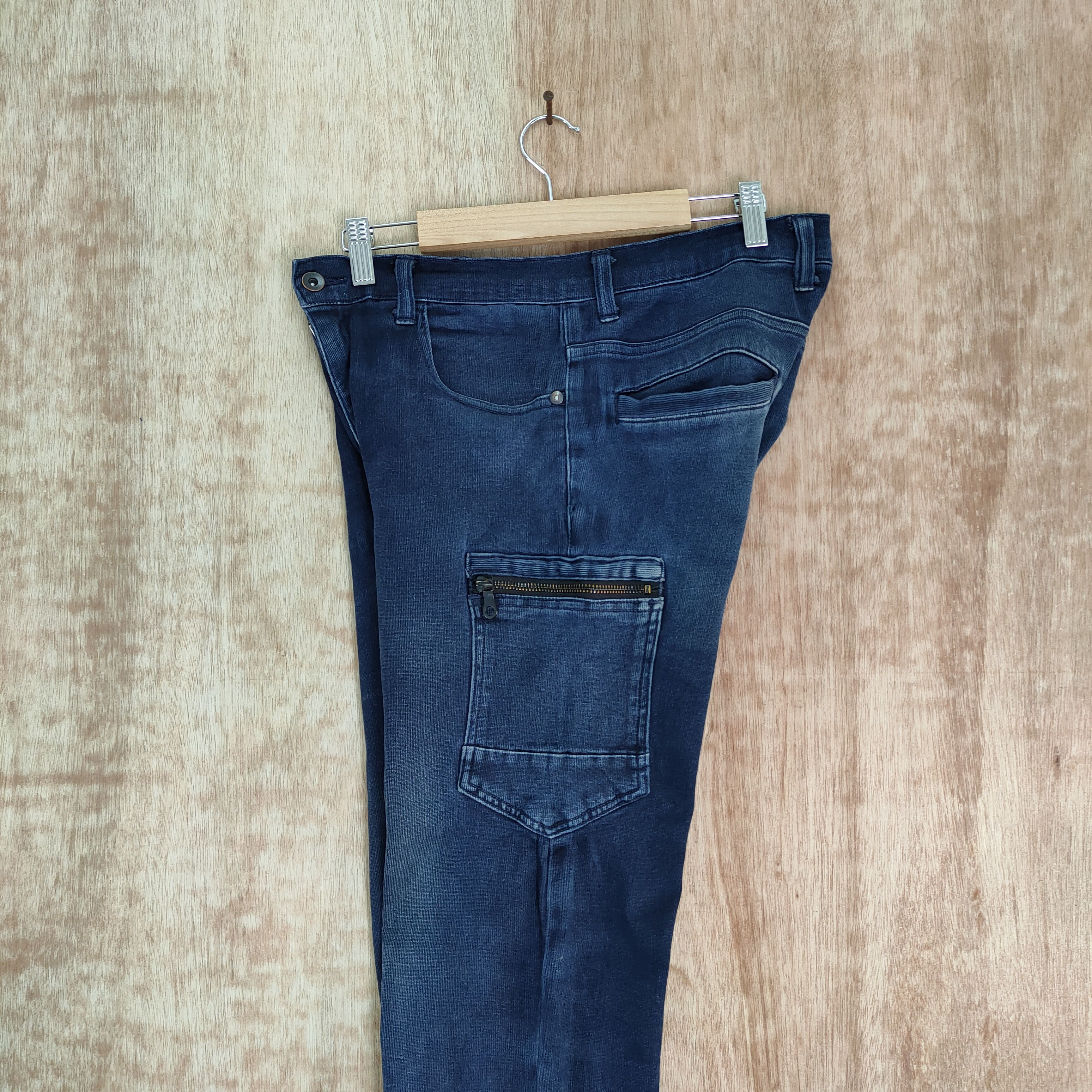 Japanese Brand JAPAN SCOT STRETCH FADED CARGO PANTS Size US 30 / EU 46 - 14 Thumbnail