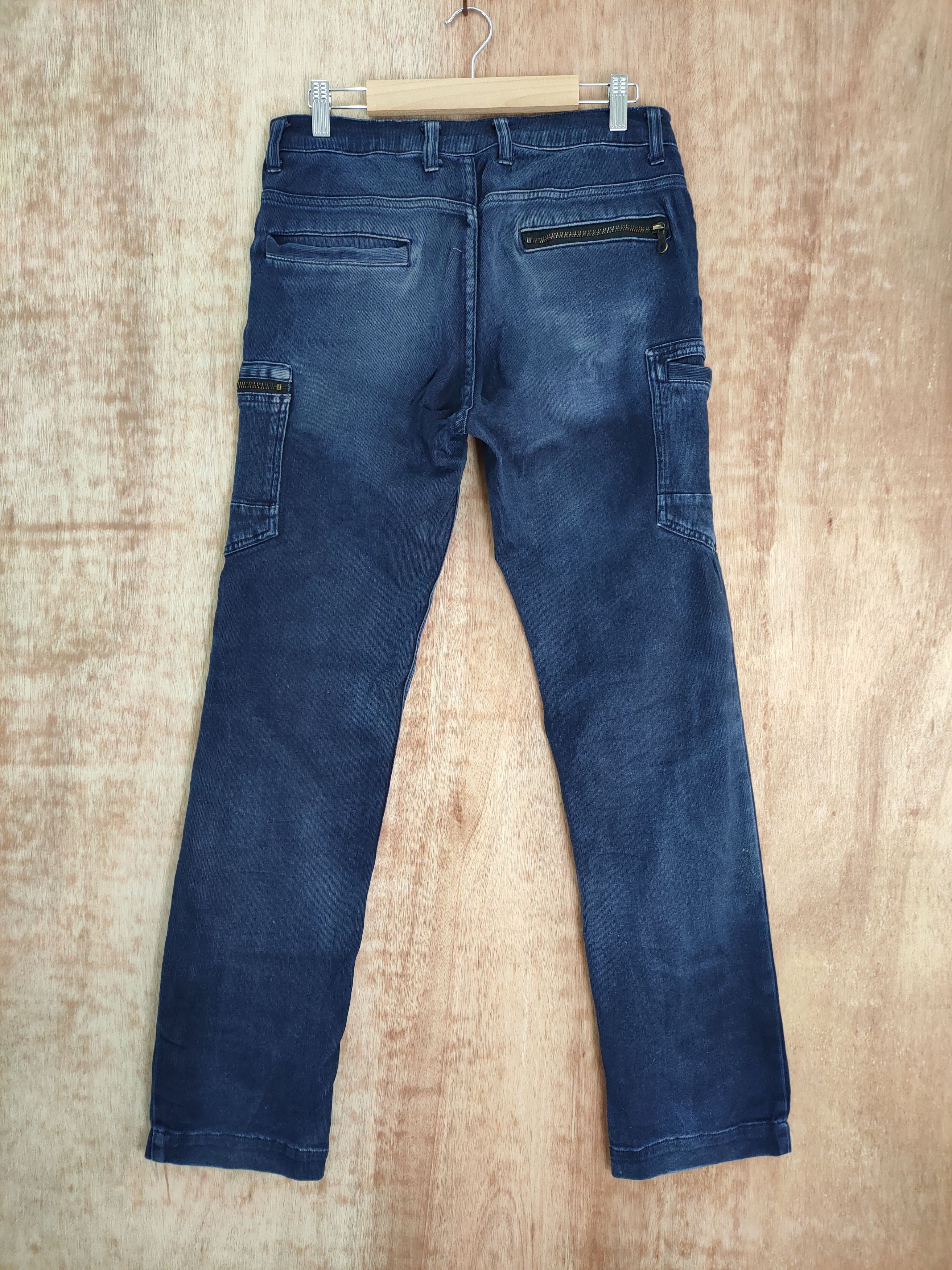 Japanese Brand JAPAN SCOT STRETCH FADED CARGO PANTS Size US 30 / EU 46 - 5 Thumbnail