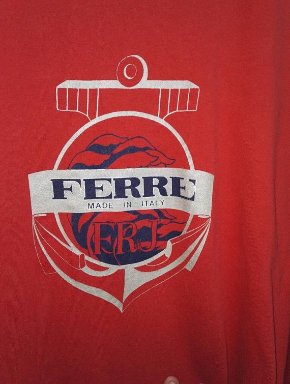 Japanese Brand Vintage Ferre Jeans Italy Embroidered Big Logo Sweatshirt Size US M / EU 48-50 / 2 - 3 Thumbnail