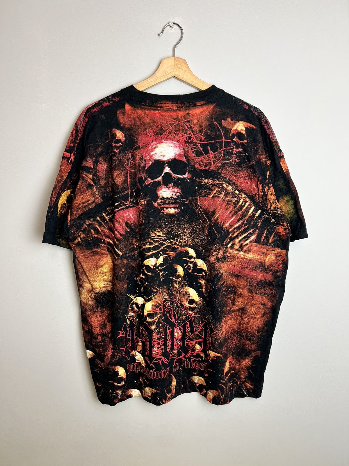 Band Tees Very Rare Vintage Vader Black Metal Band All Over Print 666 Size US XL / EU 56 / 4 - 2 Thumbnail