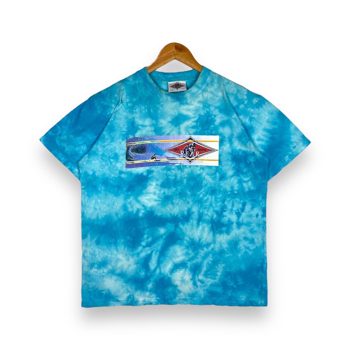 VINTAGE 90's BEAR SURF BOARDS SURFING T SHIRT