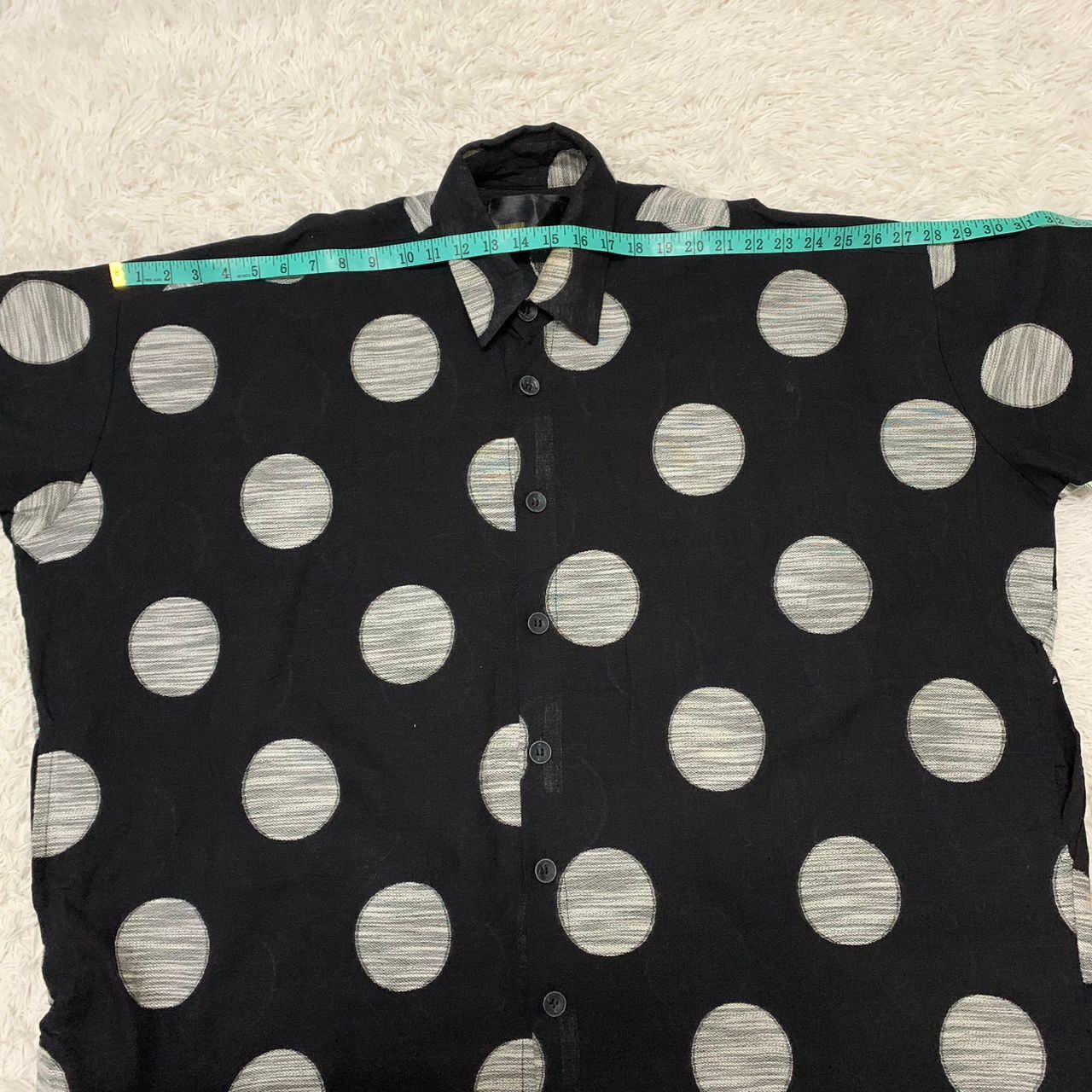 Japanese Brand Graffiti Big Polka Dot Style Oversize Buttons Up Size US XL / EU 56 / 4 - 7 Thumbnail