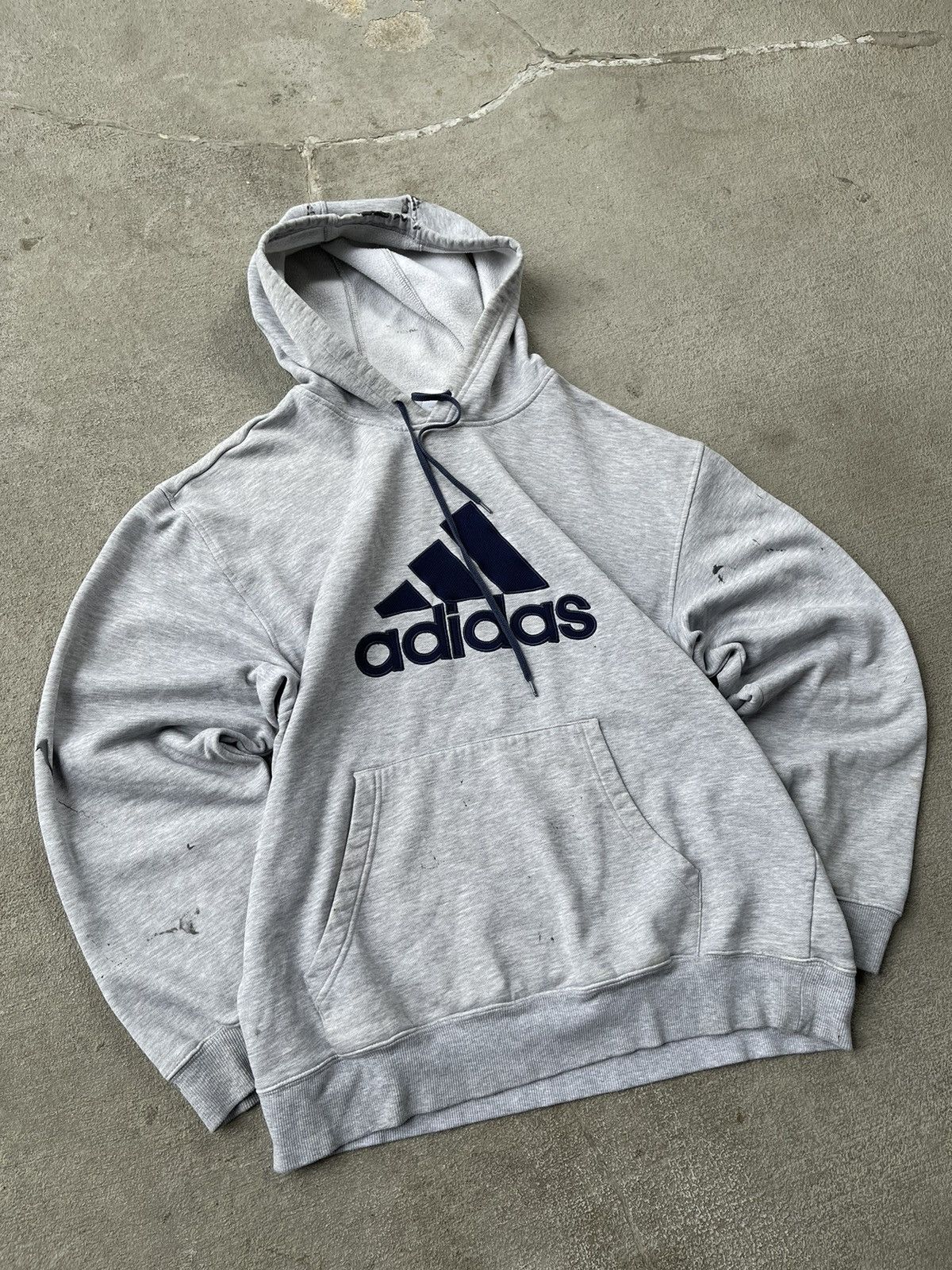 Vintage Vintage Adidas Hoodie Size US XL / EU 56 / 4 - 1 Thumbnail