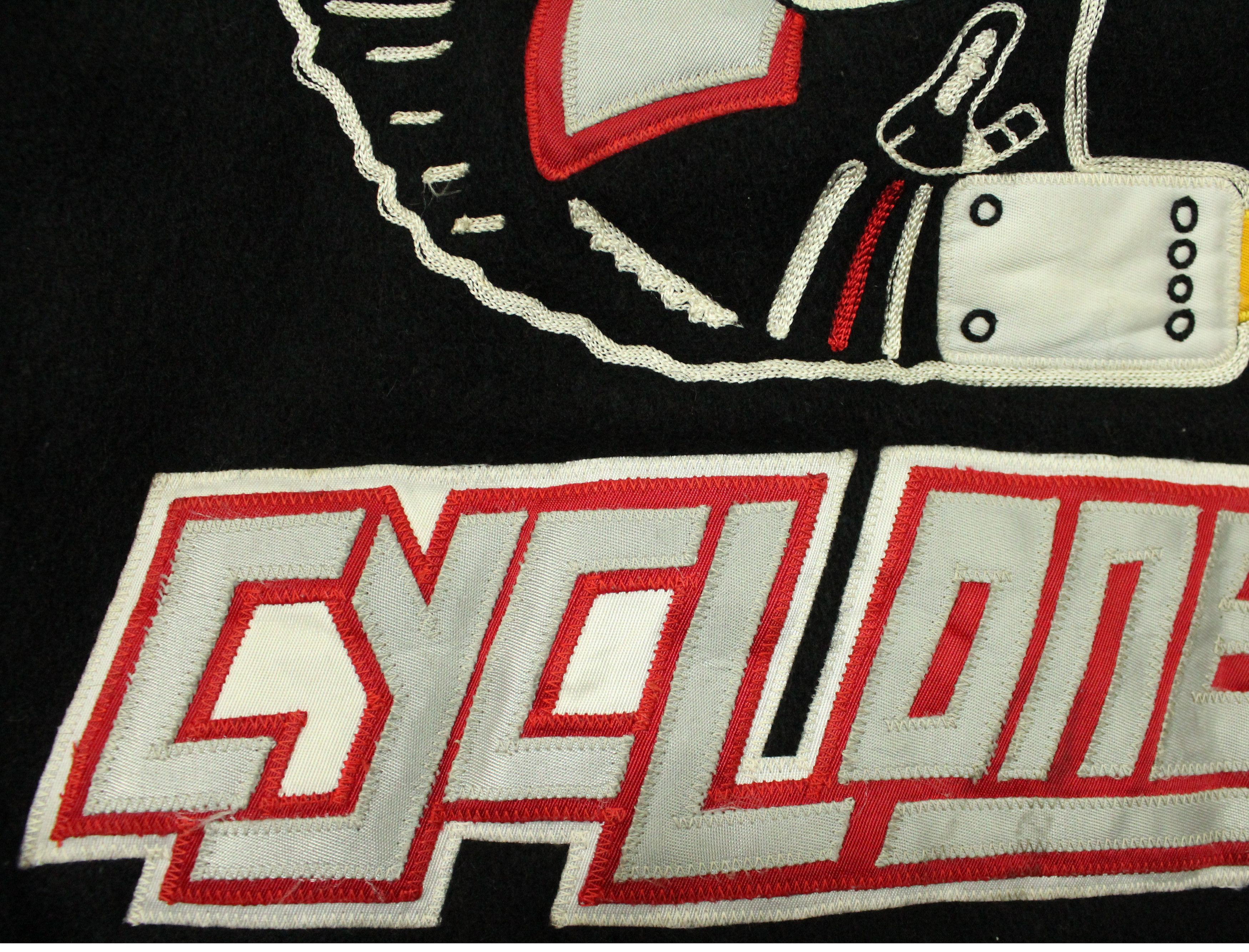Vintage Vintage CINCINNATI CYCLONES Jacket Varsity Leather Wool Size US XL / EU 56 / 4 - 14 Thumbnail