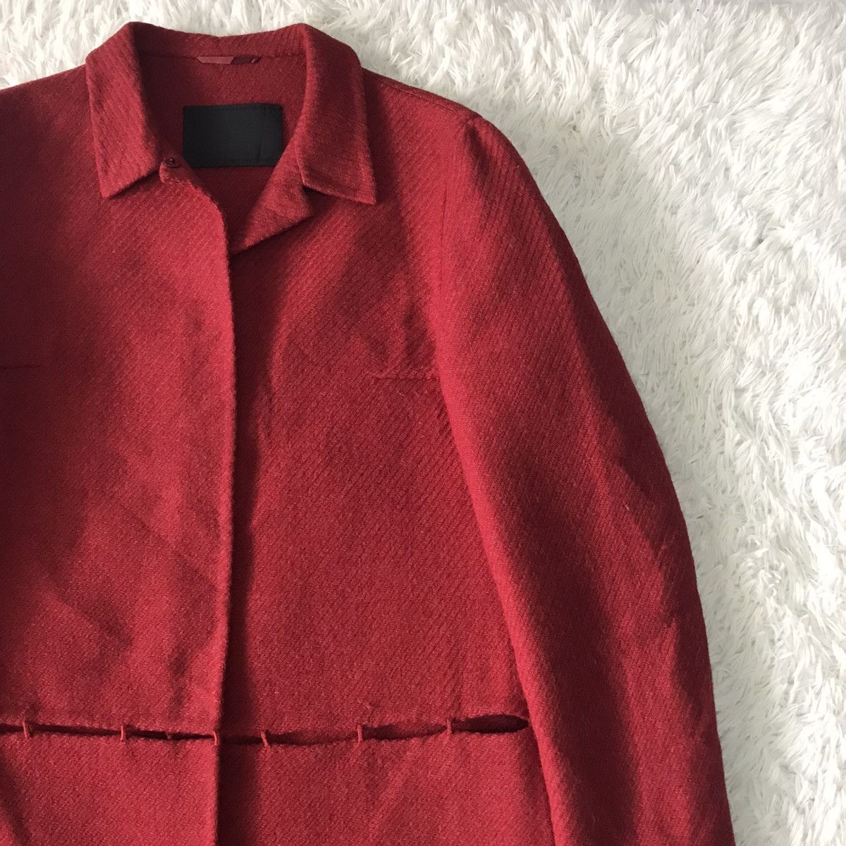 Prada Rare Collection Prada Fashion Show FW 1998 Wool Long Coat Size M / US 6-8 / IT 42-44 - 6 Thumbnail