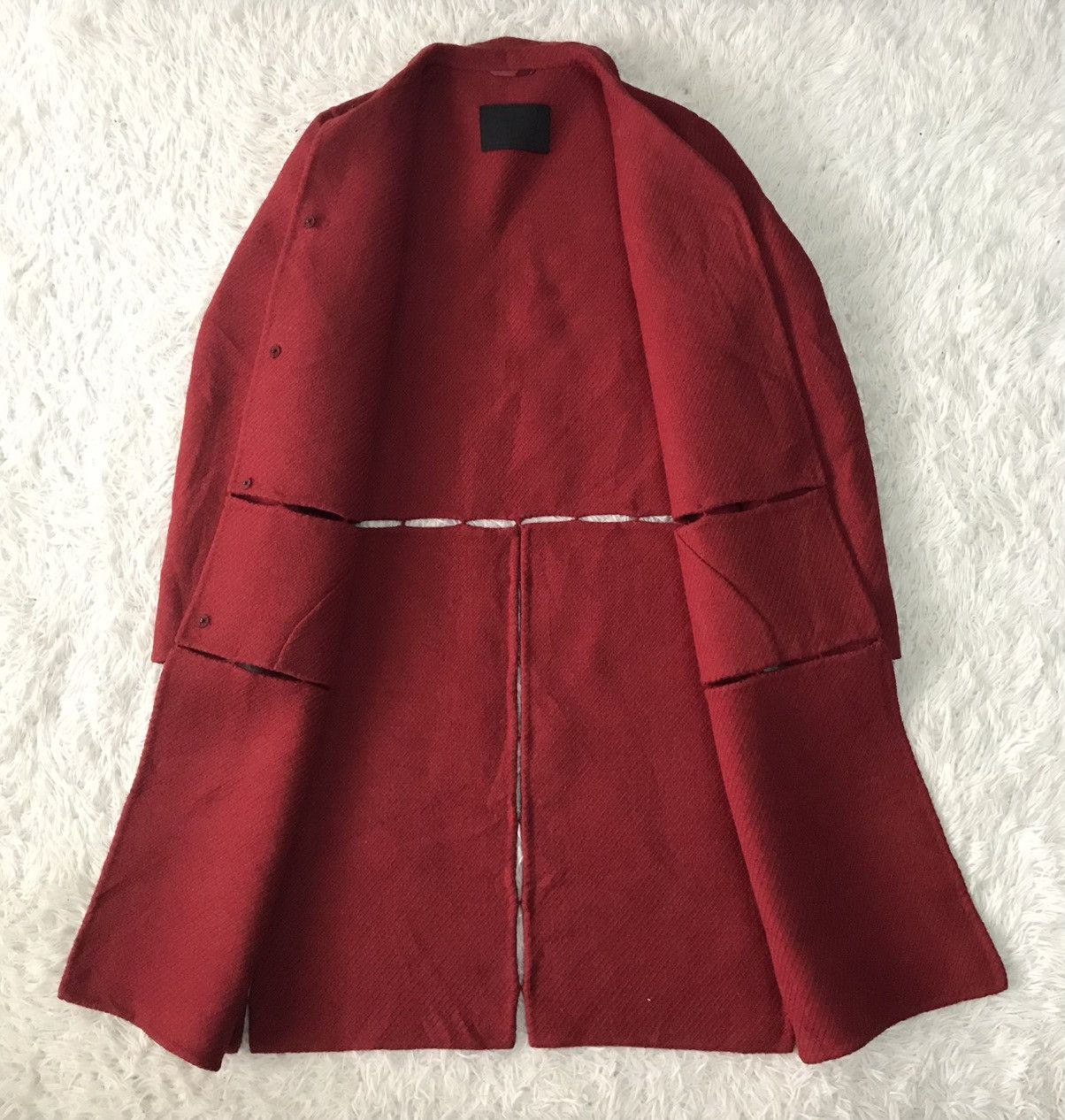 Prada Rare Collection Prada Fashion Show FW 1998 Wool Long Coat Size M / US 6-8 / IT 42-44 - 14 Thumbnail