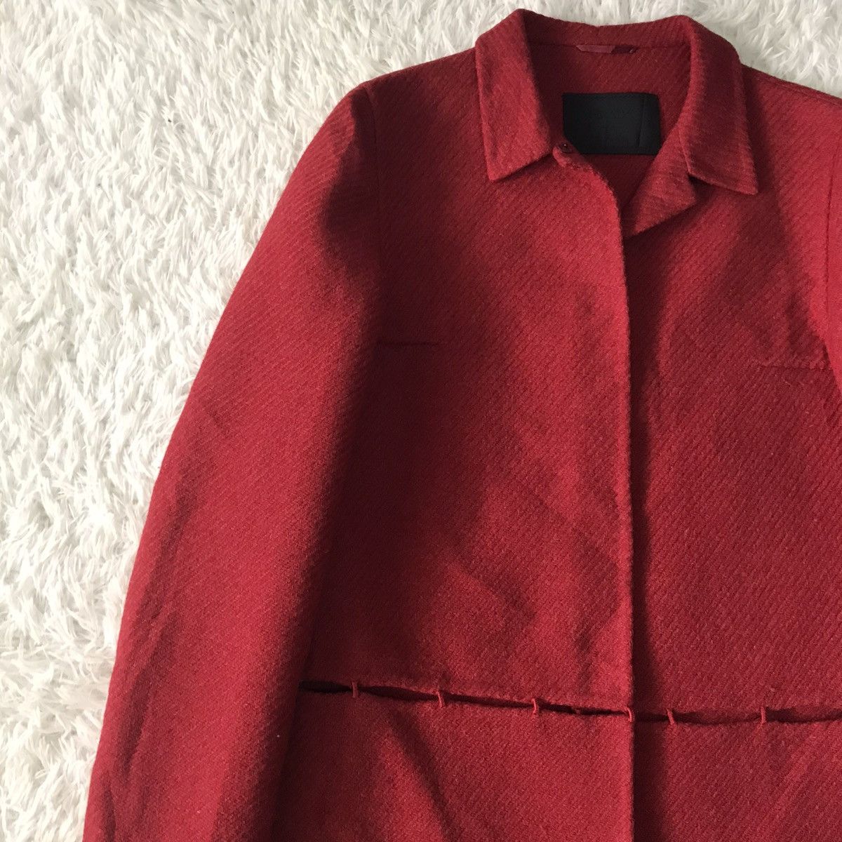 Prada Rare Collection Prada Fashion Show FW 1998 Wool Long Coat Size M / US 6-8 / IT 42-44 - 7 Thumbnail