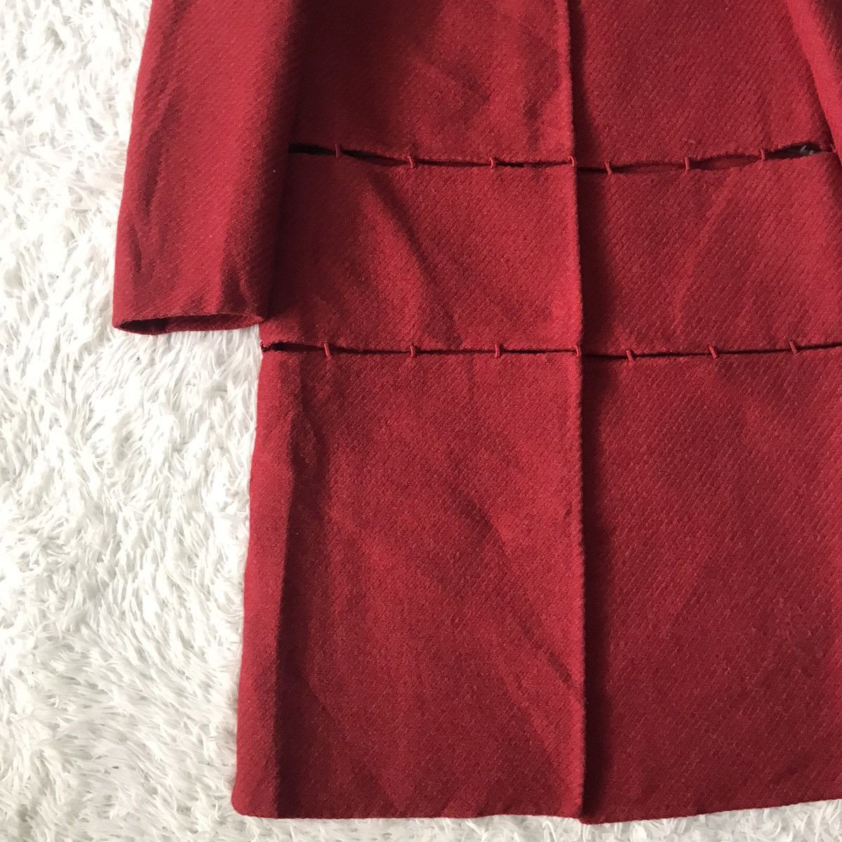 Prada Rare Collection Prada Fashion Show FW 1998 Wool Long Coat Size M / US 6-8 / IT 42-44 - 4 Thumbnail
