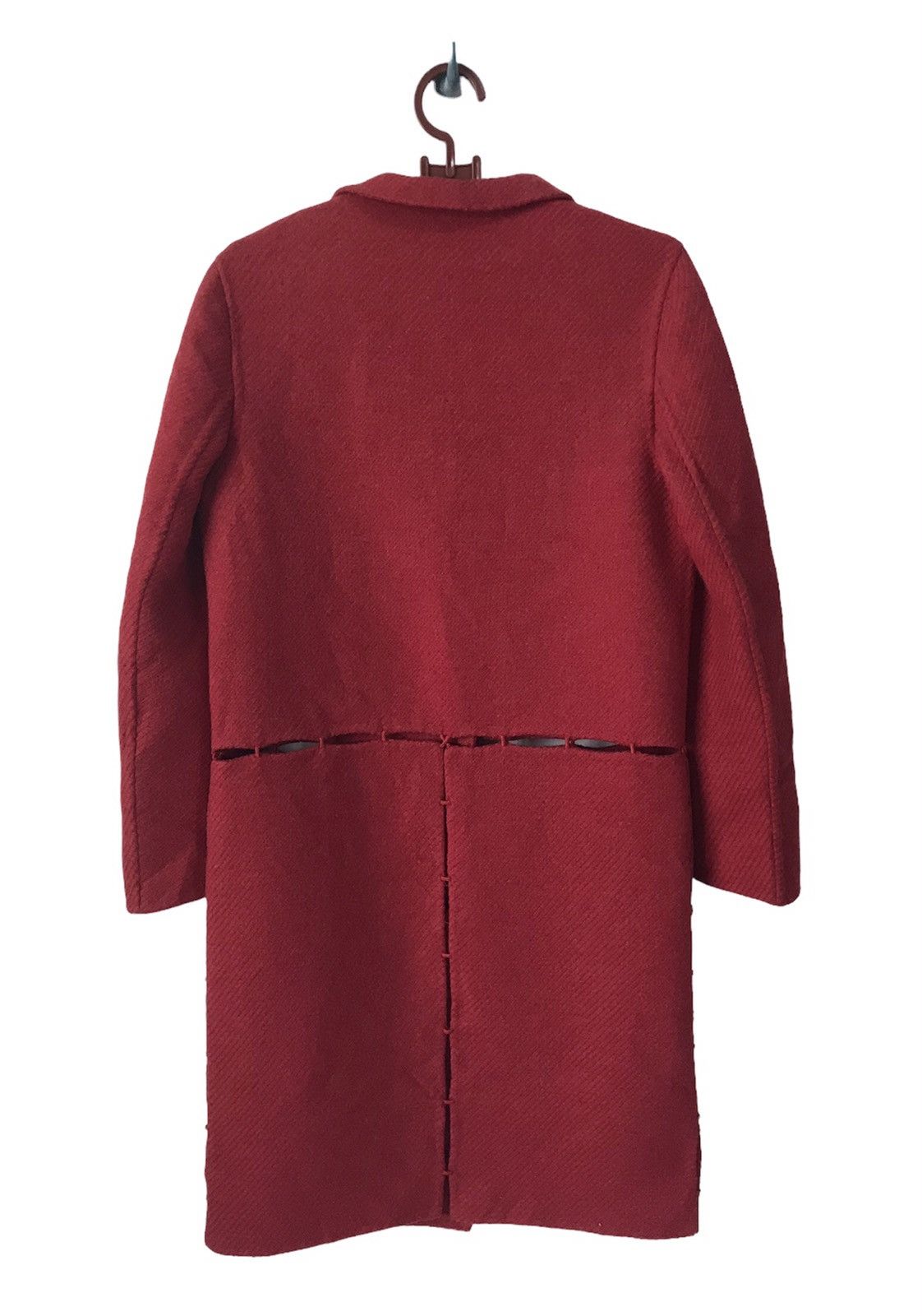 Prada Rare Collection Prada Fashion Show FW 1998 Wool Long Coat Size M / US 6-8 / IT 42-44 - 3 Thumbnail