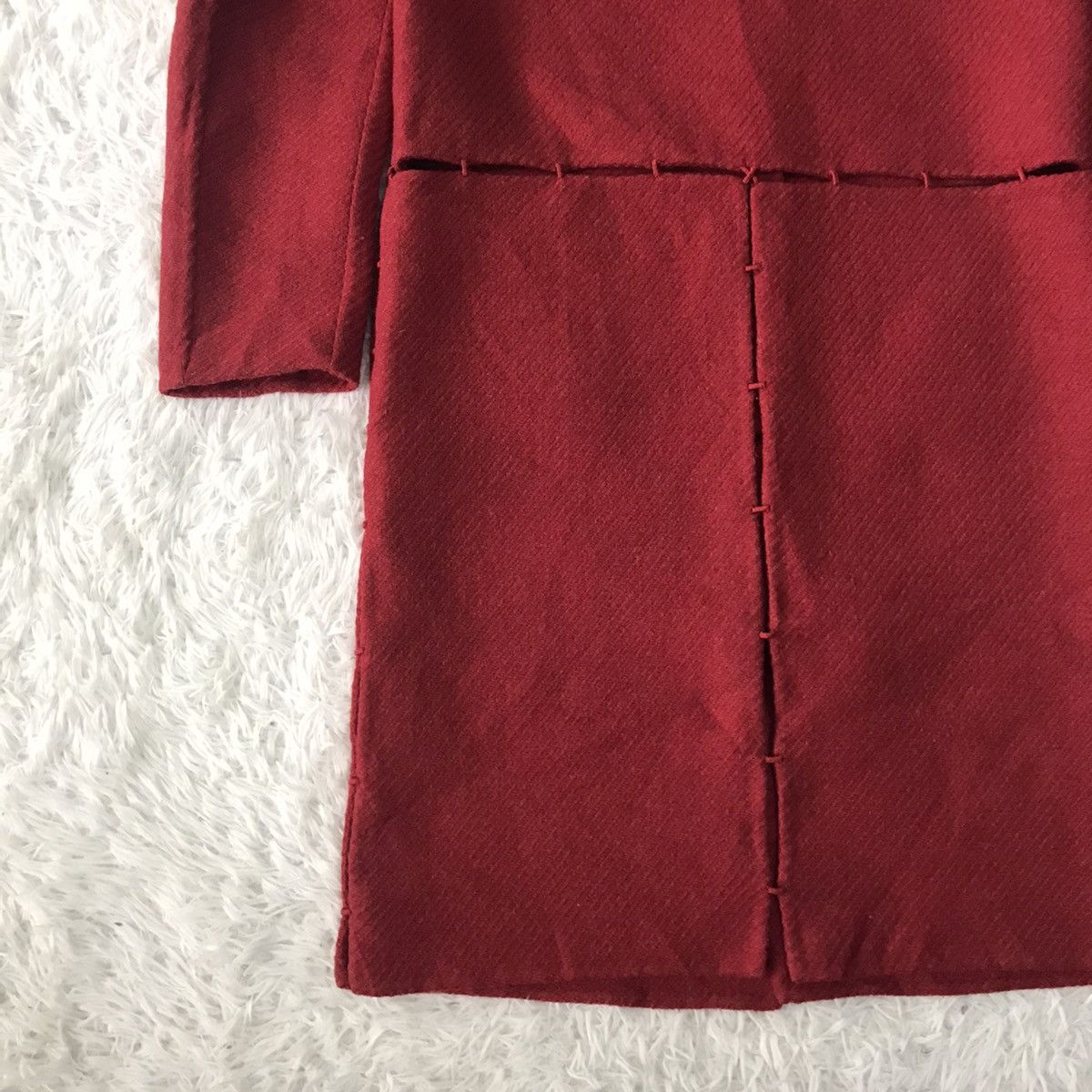Prada Rare Collection Prada Fashion Show FW 1998 Wool Long Coat Size M / US 6-8 / IT 42-44 - 9 Thumbnail