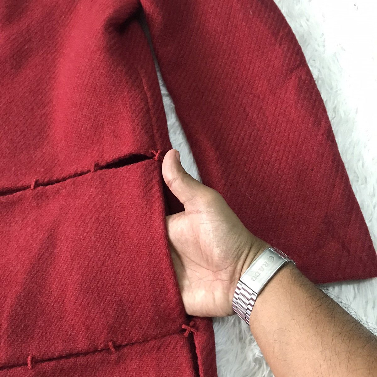 Prada Rare Collection Prada Fashion Show FW 1998 Wool Long Coat Size M / US 6-8 / IT 42-44 - 16 Thumbnail