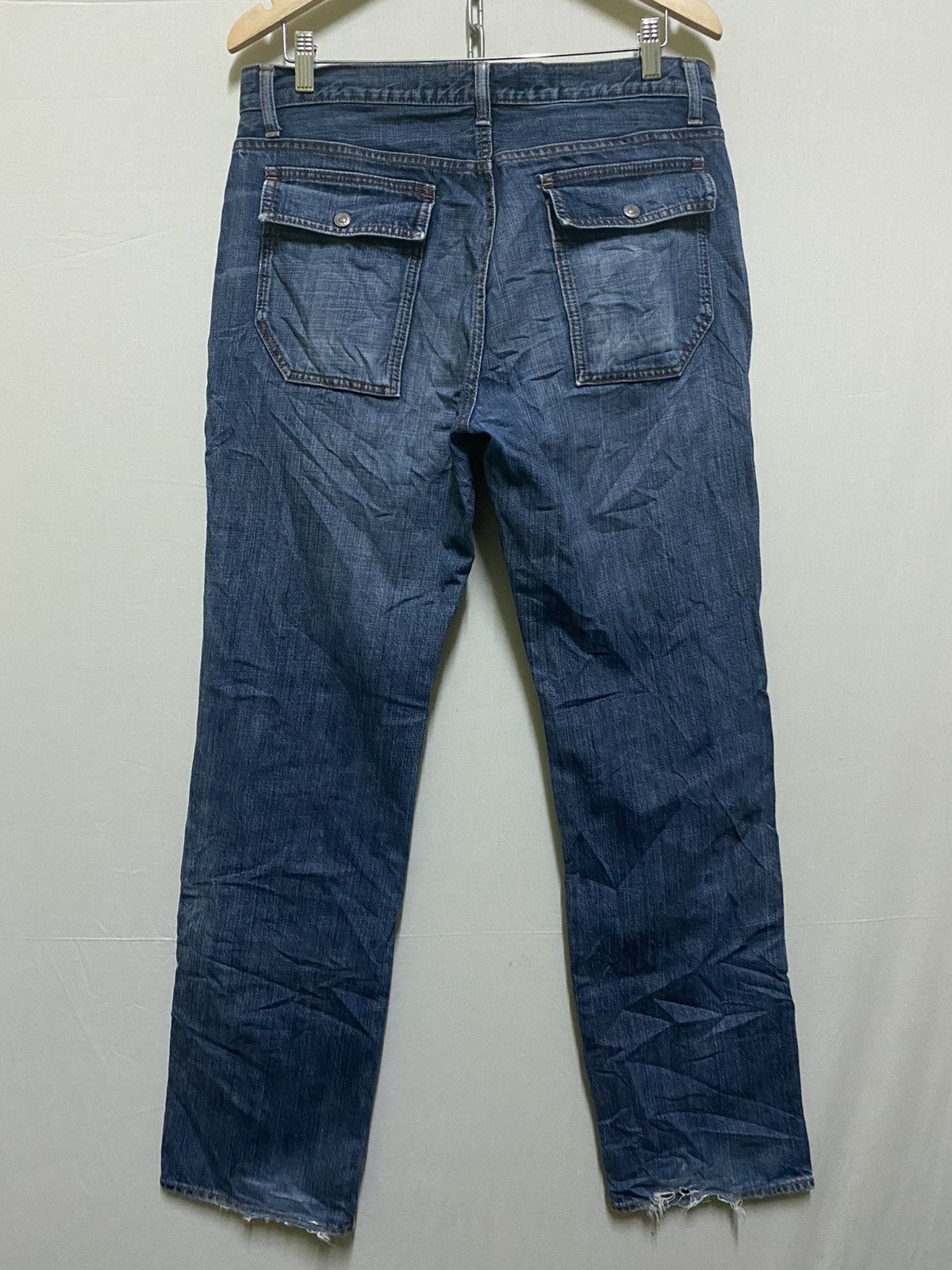 Japanese Brand Bush Pants Denim Distressed Jeans Size US 32 / EU 48 - 5 Thumbnail
