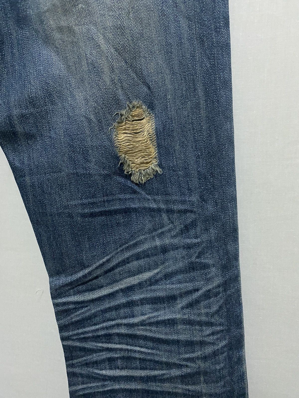 Japanese Brand No id Distressed Jeans Size US 32 / EU 48 - 9 Thumbnail