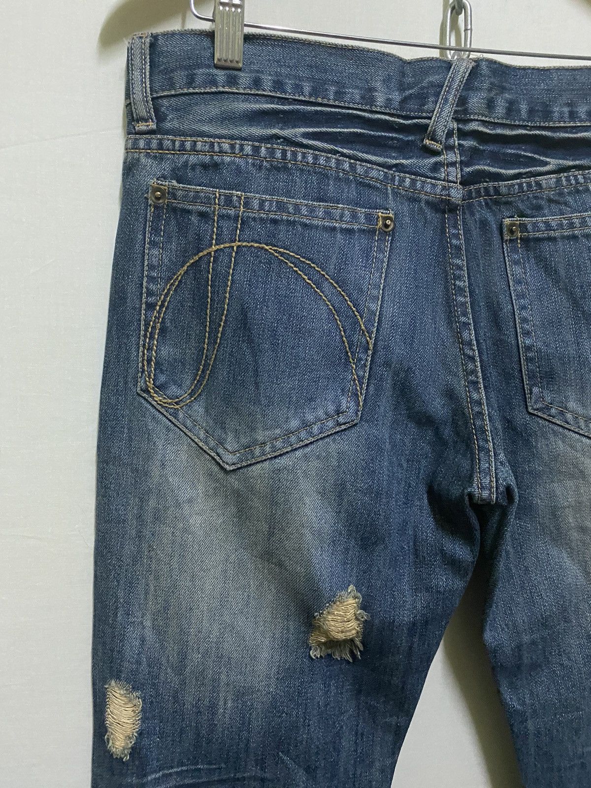 Japanese Brand No id Distressed Jeans Size US 32 / EU 48 - 8 Thumbnail