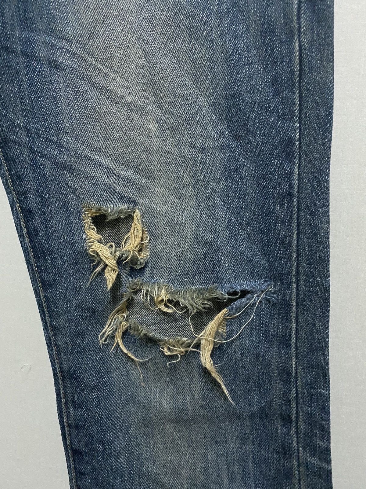 Japanese Brand No id Distressed Jeans Size US 32 / EU 48 - 5 Thumbnail