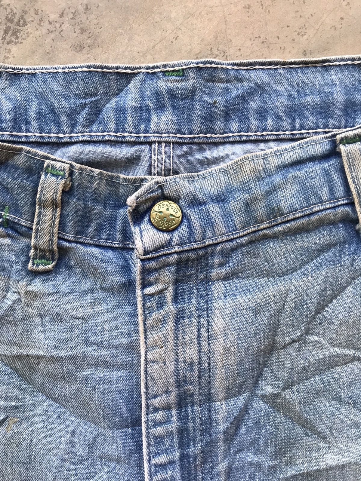 Oshkosh Thrashed Oshkosh Bgosh Ripped 70s Vintage Carpenter Pants Size US 30 / EU 46 - 6 Thumbnail