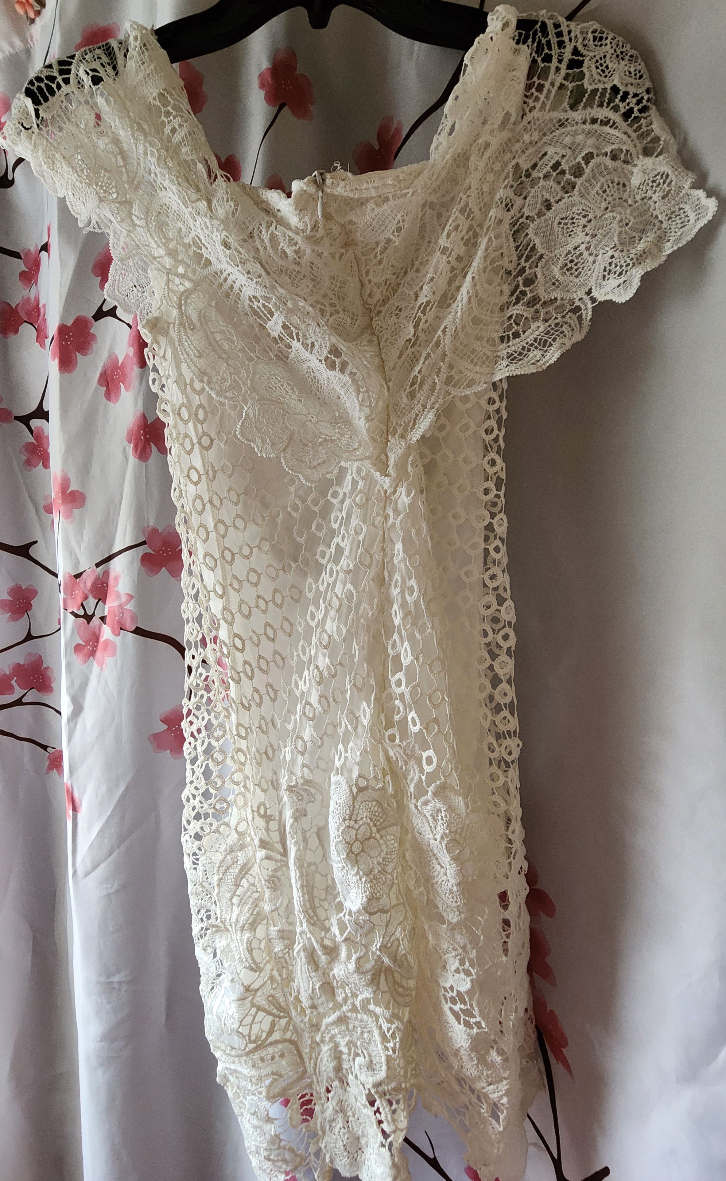 Other Jeykay Classic Fashion White Lace Off Shoulder Dress S Size S / US 4 / IT 40 - 3 Thumbnail