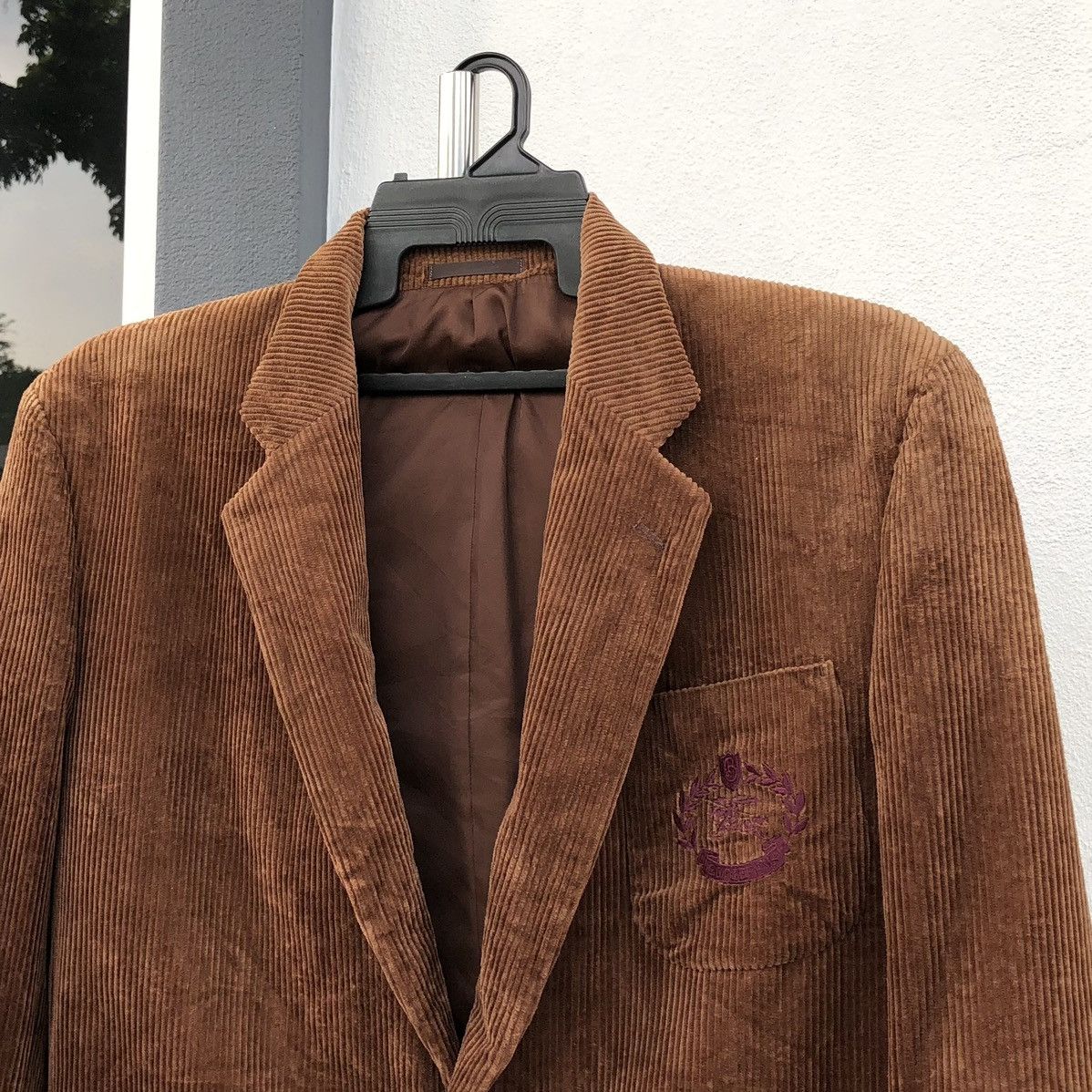Burberry Vintage Burberrys Corduroy Embroidery Logo Blazer Size US M / EU 48-50 / 2 - 4 Thumbnail
