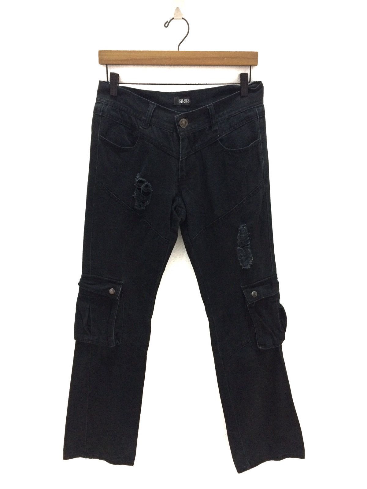 Japanese Brand Japanese Brand Glad News Punk Rock Double Pocket Carg Size US 30 / EU 46 - 1 Thumbnail