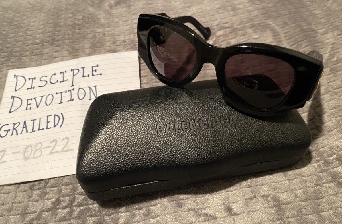 Balenciaga Balenciaga Paris Cat Sunglasses Size ONE SIZE - 9 Thumbnail