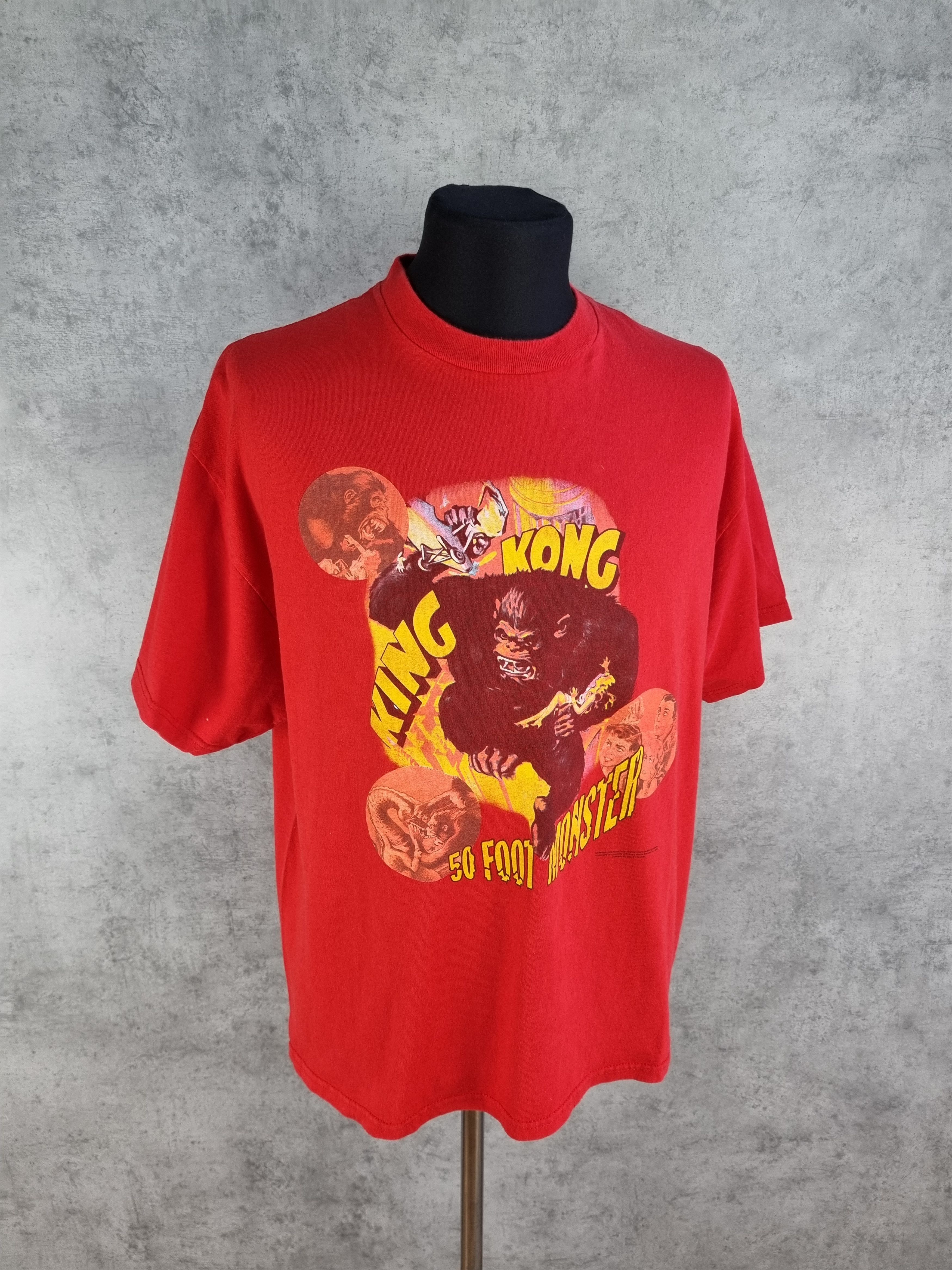 image of Hollywod x Movie Vintage King Kong Movie Tee Shirt in Red, Men's (Size XL)