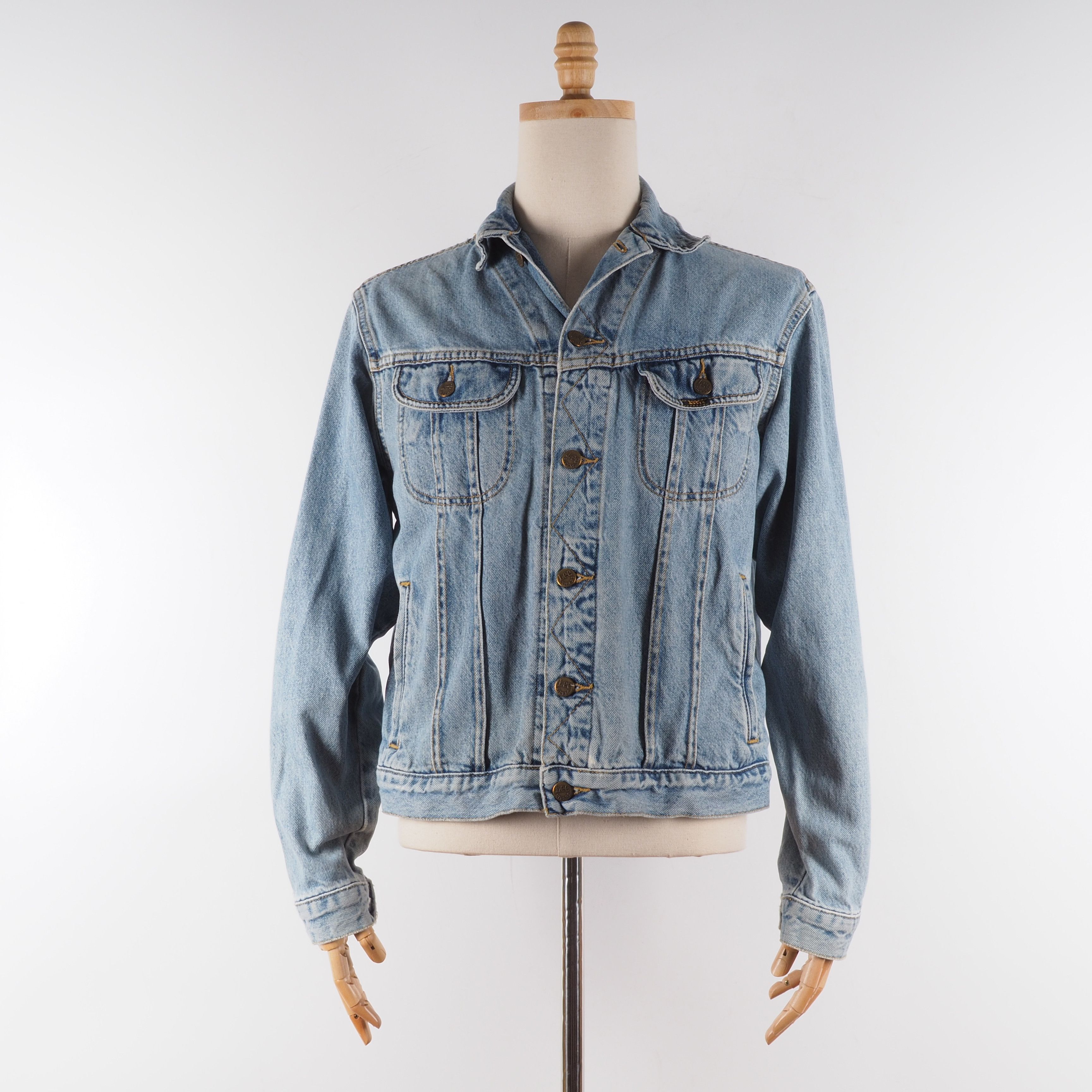 Lee Vintage Mens Sanforized Union Made Rider Denim jacket