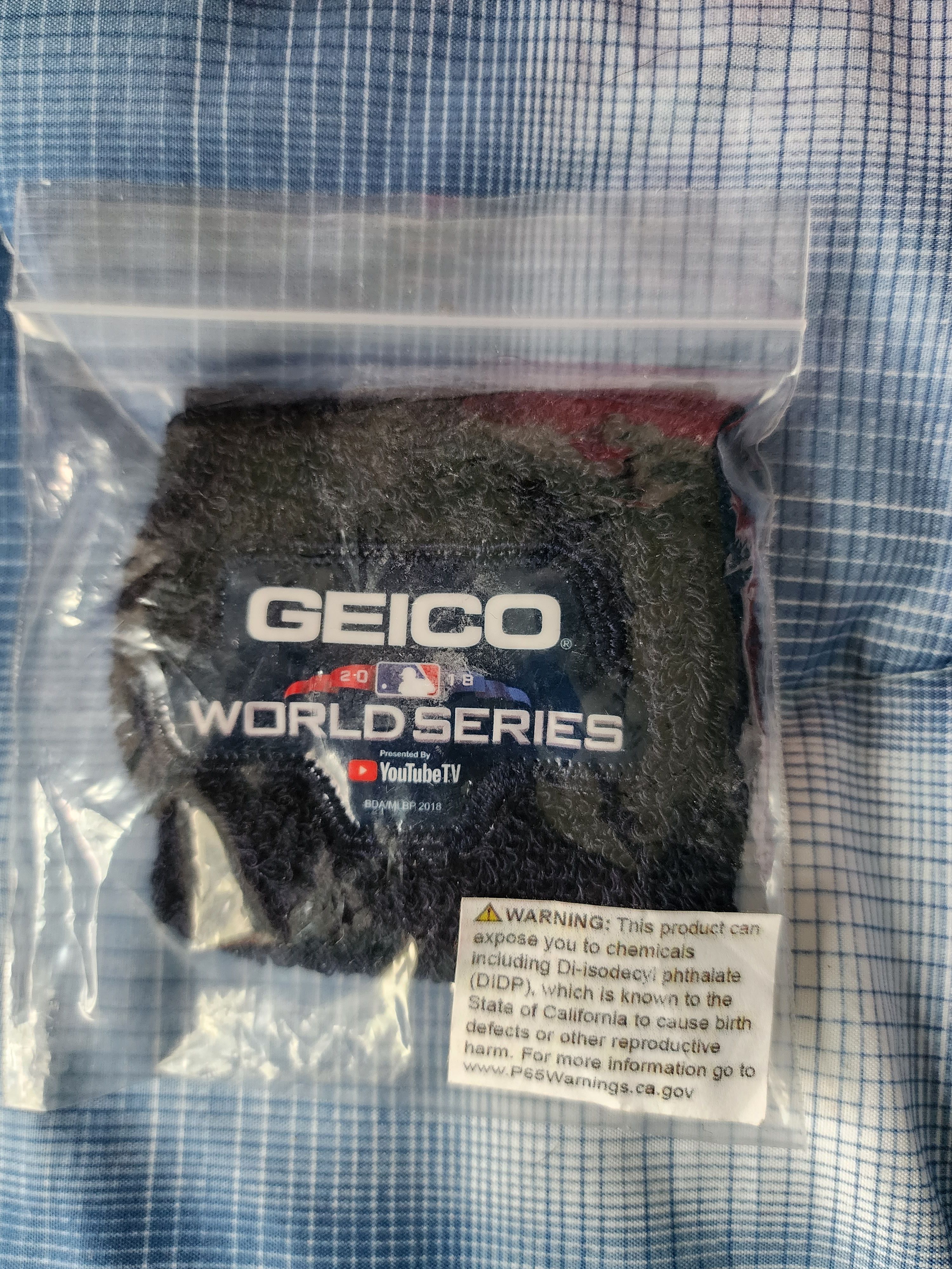 Other Geico MLB World Series 2018 1 Blue Wristband Sweatband Size ONE SIZE - 1 Thumbnail