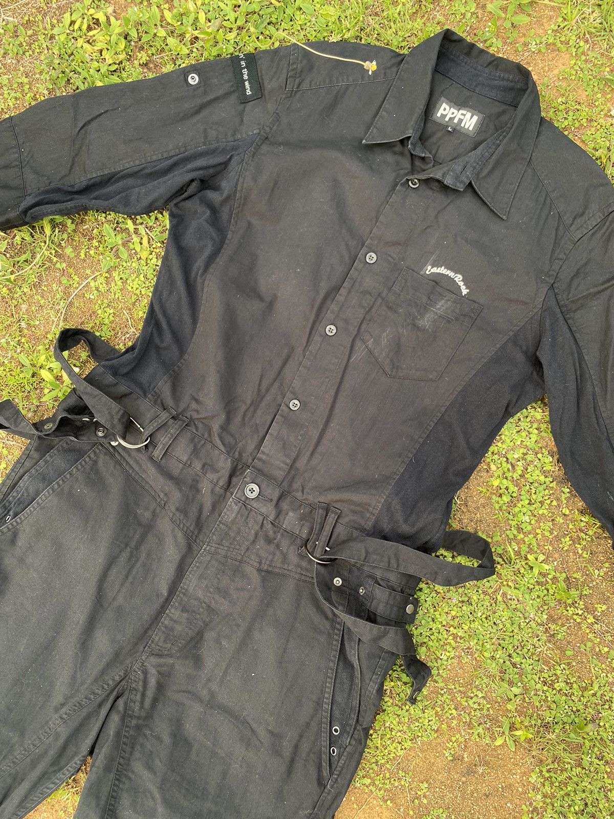 image of Archival Clothing x Ppfm Vintage Ppfm Jumpsuit Look Like Punk Design in Black, Men's (Size 38)