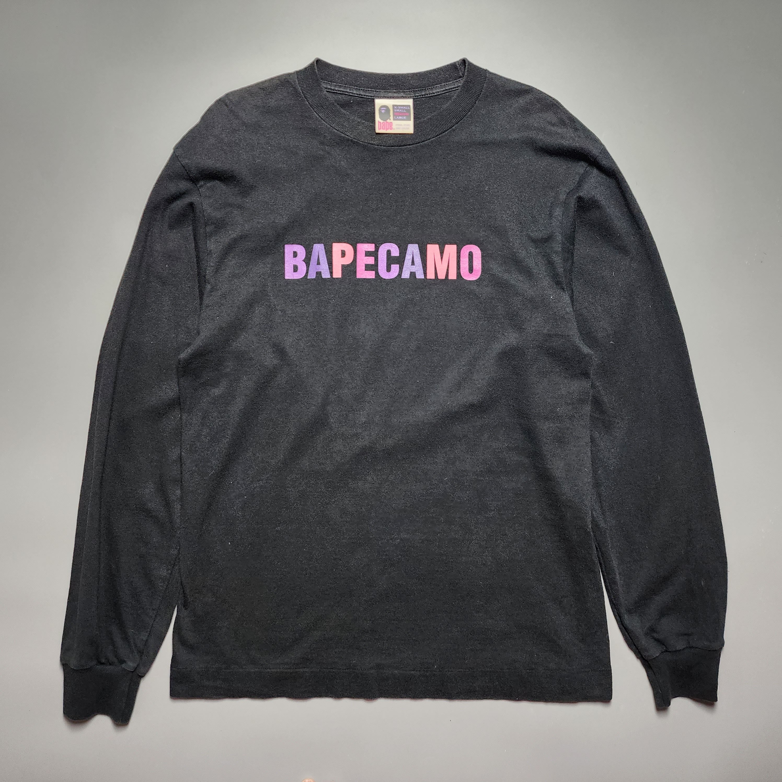 image of Bapecamo L/s Tee (2005) in Black, Men's (Size Medium)