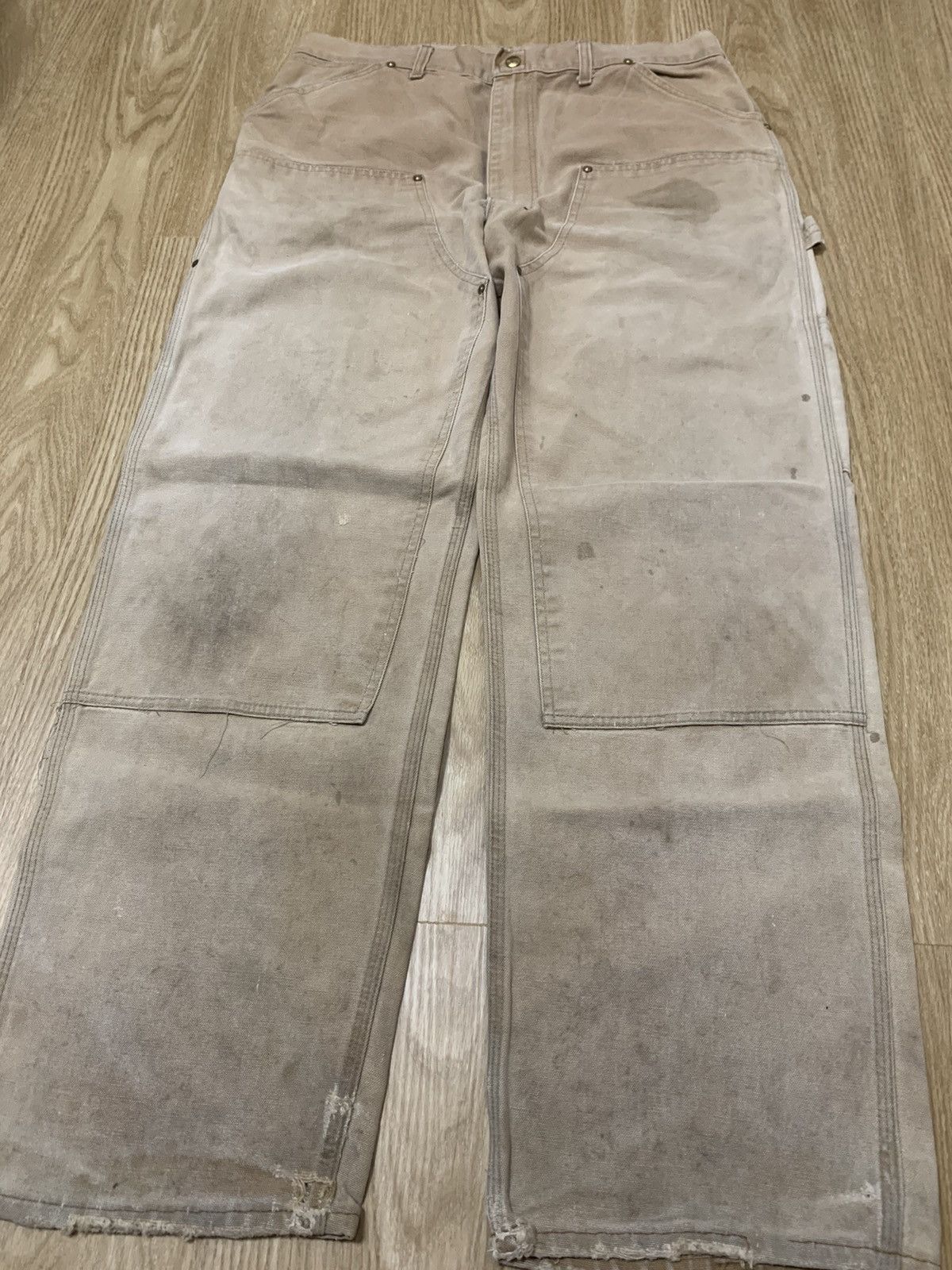 Carhartt × Vintage Vintage 80s Carhartt Double Knee Carpenter Size US 35 - 3 Thumbnail